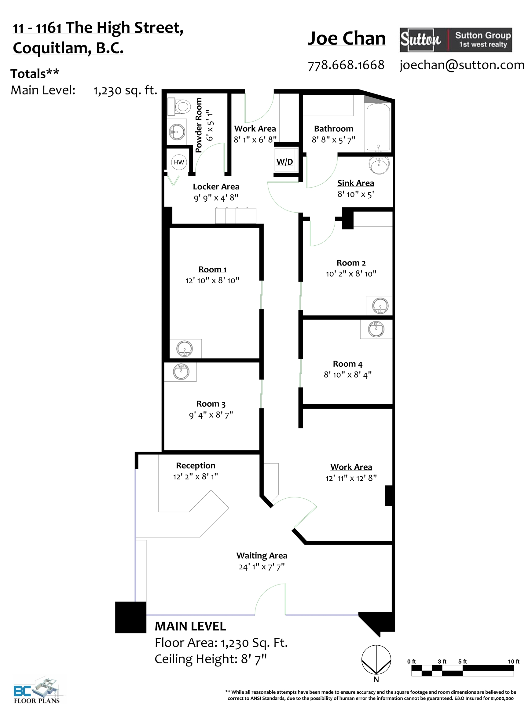 Wilson Lam Realtor, 11-1161 THE HIGH STREET, Coquitlam, British Columbia V3B 7W3, Retail,For Lease ,C8050786