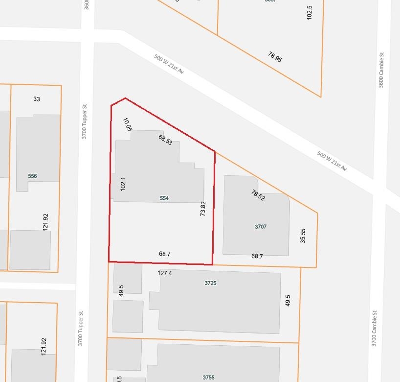 554 W21ST AVENUE, Vancouver, British Columbia, ,Land Commercial,For Lease,C8053570