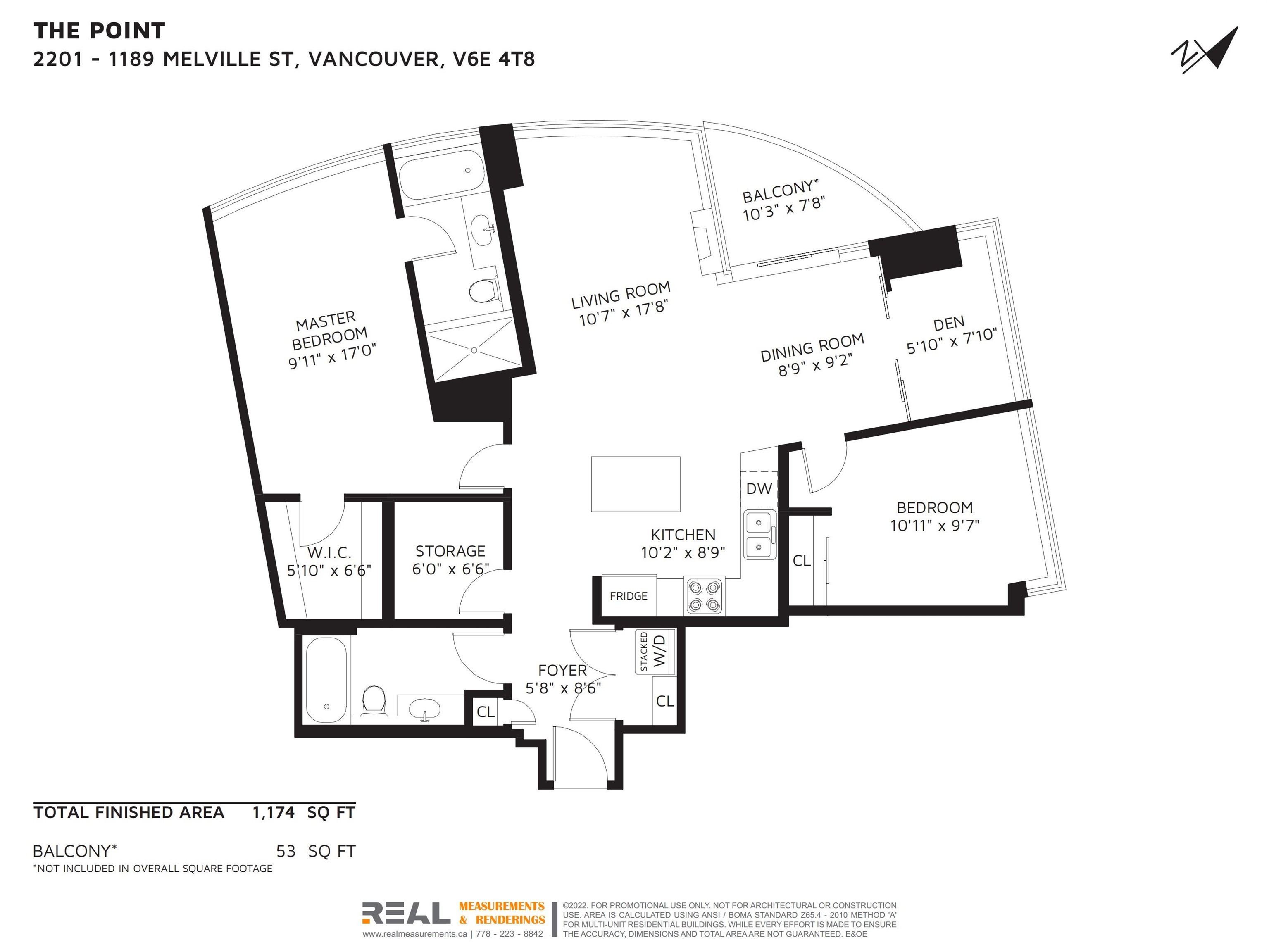 1189 MELVILLE, Vancouver, British Columbia V6E 4T8, 2 Bedrooms Bedrooms, ,2 BathroomsBathrooms,Residential Attached,For Sale,MELVILLE,R2706872