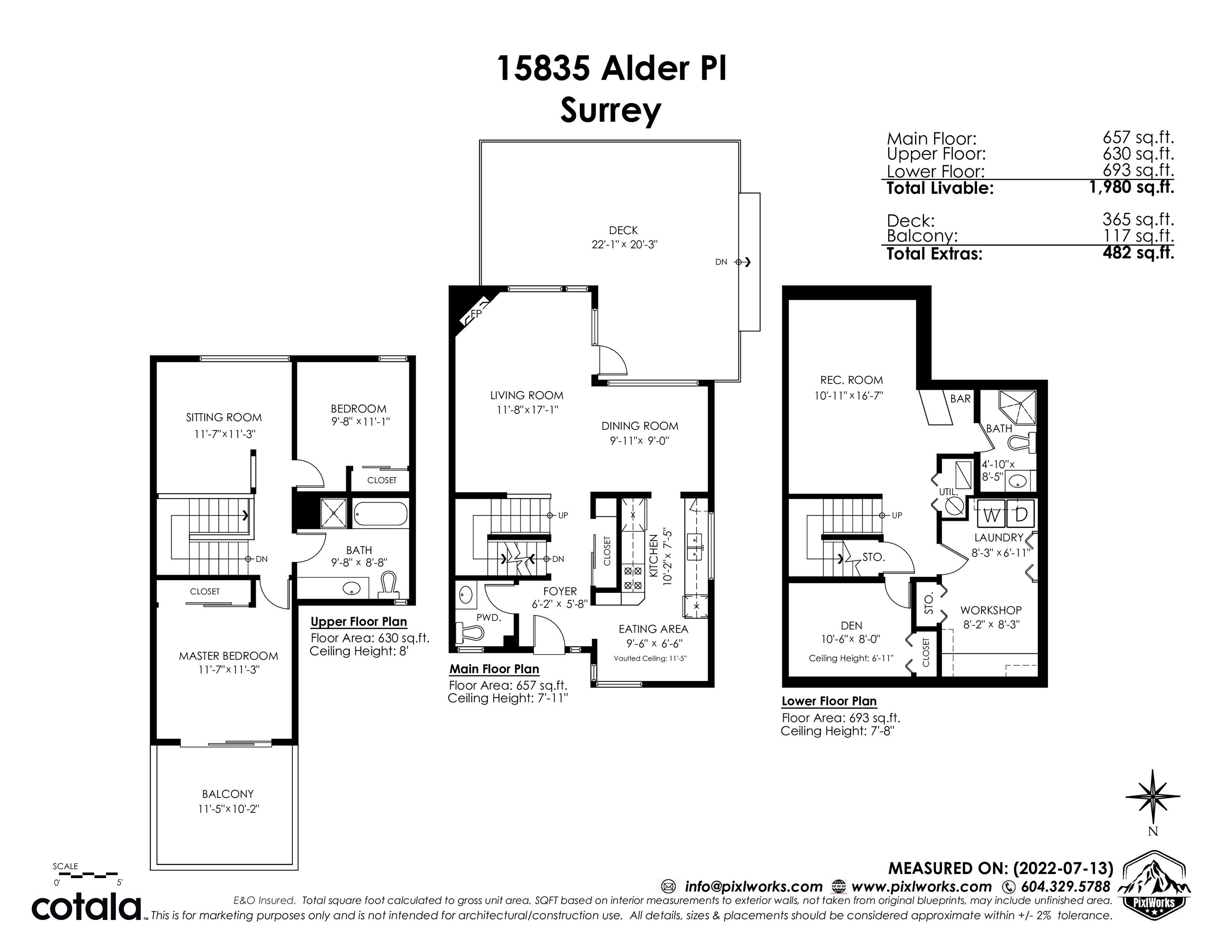 15835 ALDER, Surrey, British Columbia V4A 5J1, 3 Bedrooms Bedrooms, ,2 BathroomsBathrooms,Residential Attached,For Sale,ALDER,R2720585
