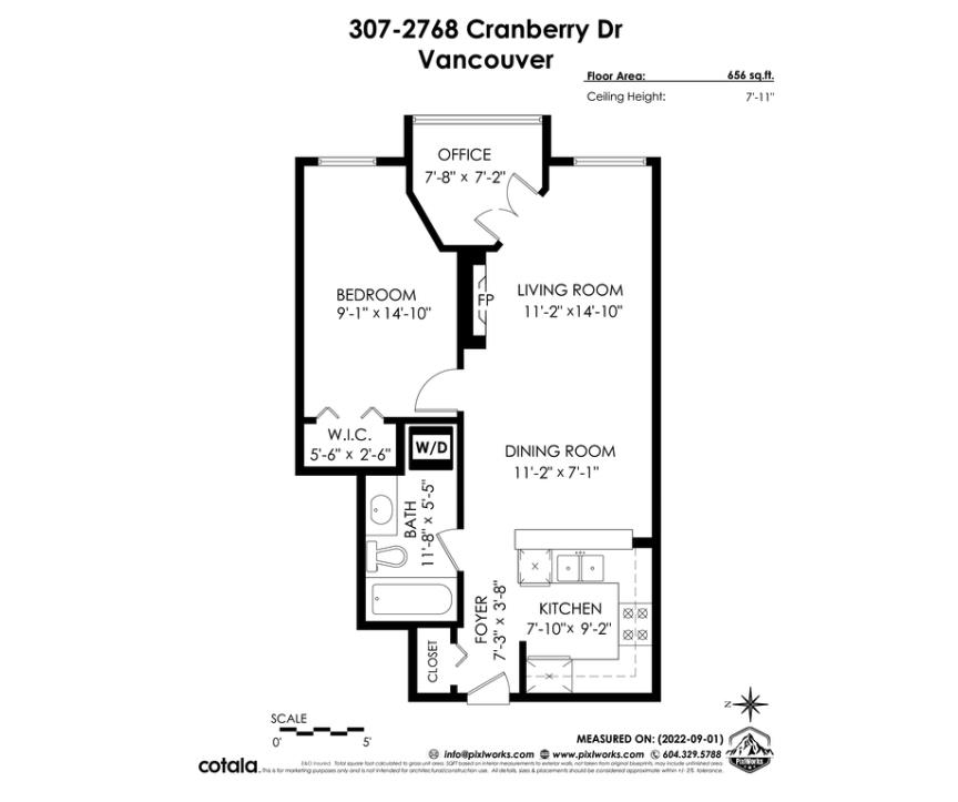 2768 CRANBERRY, Vancouver, British Columbia V6K 4V1, 1 Bedroom Bedrooms, ,1 BathroomBathrooms,Residential Attached,For Sale,CRANBERRY,R2730807