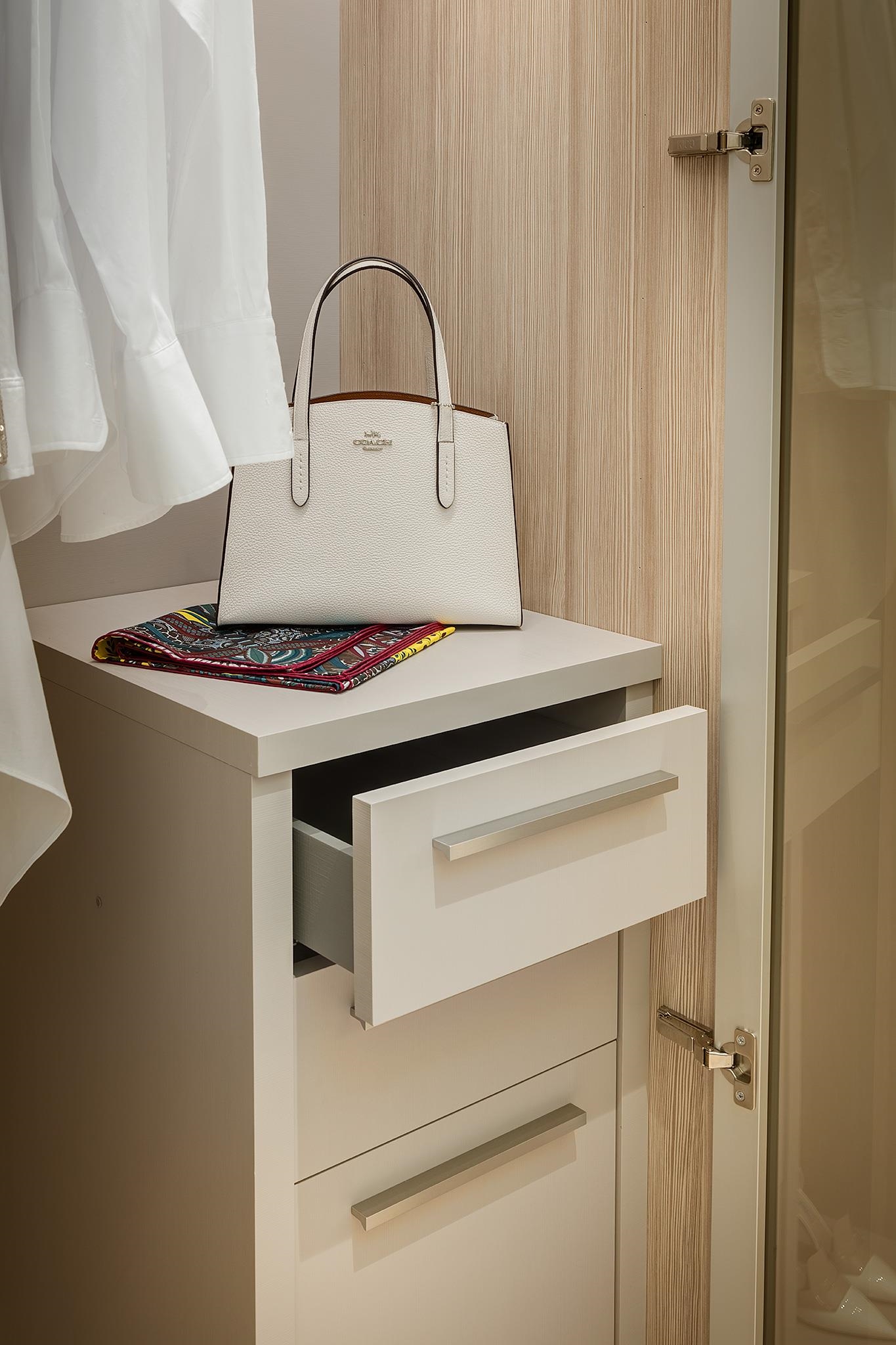Sample of Primary Bedroom closet drawer system.