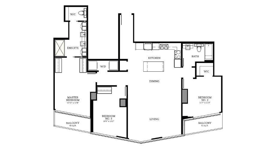 3808-13495 CENTRAL AVENUE, Surrey, British Columbia, 3 Bedrooms Bedrooms, ,2 BathroomsBathrooms,Residential Attached,For Sale,R2761466