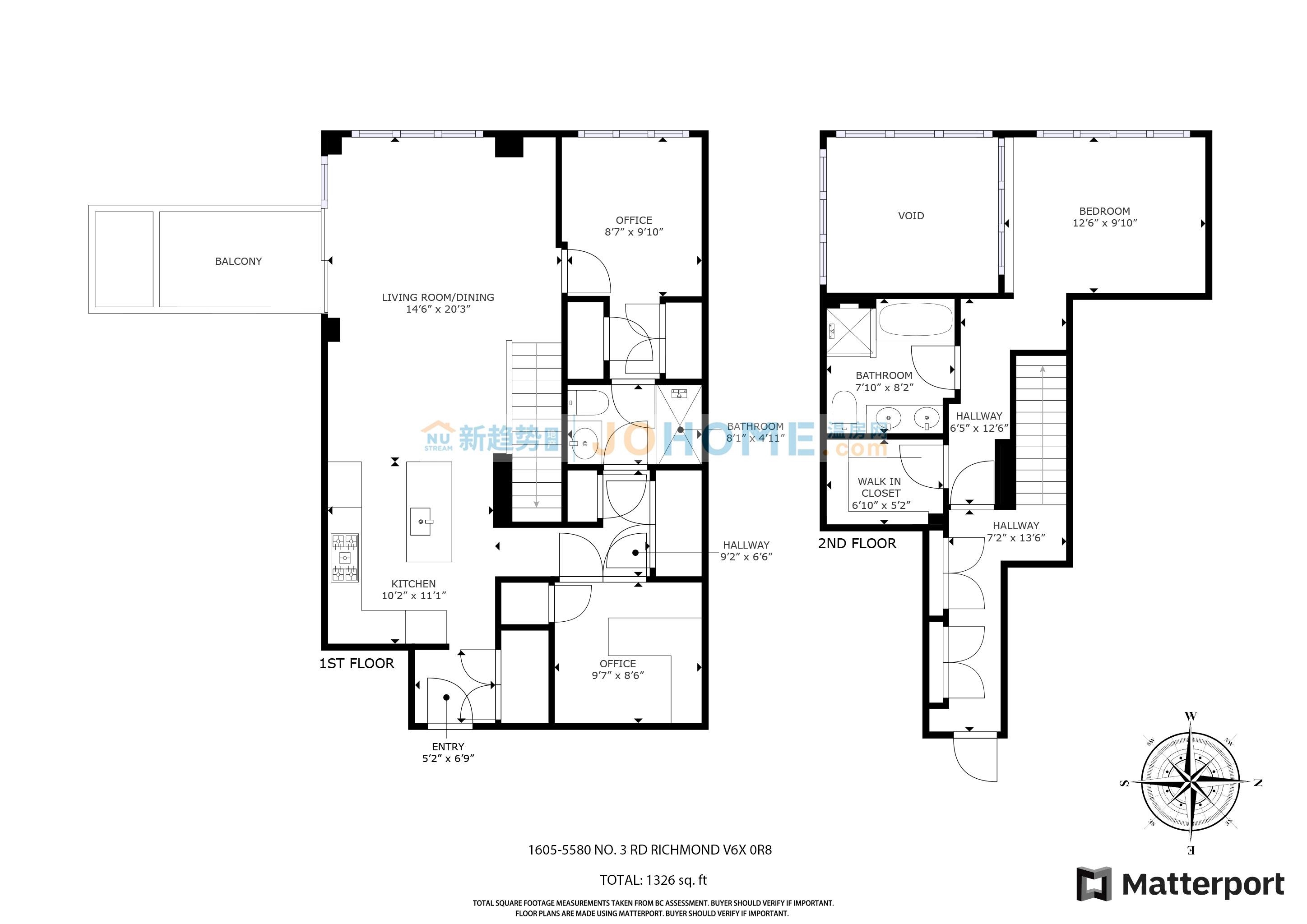 Wilson Lam Realtor, 1605-5580 NO. 3 ROAD, Richmond, British Columbia V6X 0R8, 2 Bedrooms, 2 Bathrooms, Residential Attached,For Sale ,R2761917