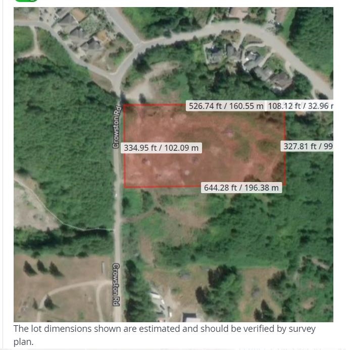 LOT 21 CROWSTON, Sechelt, British Columbia, ,Land Only,For Sale,R2768394