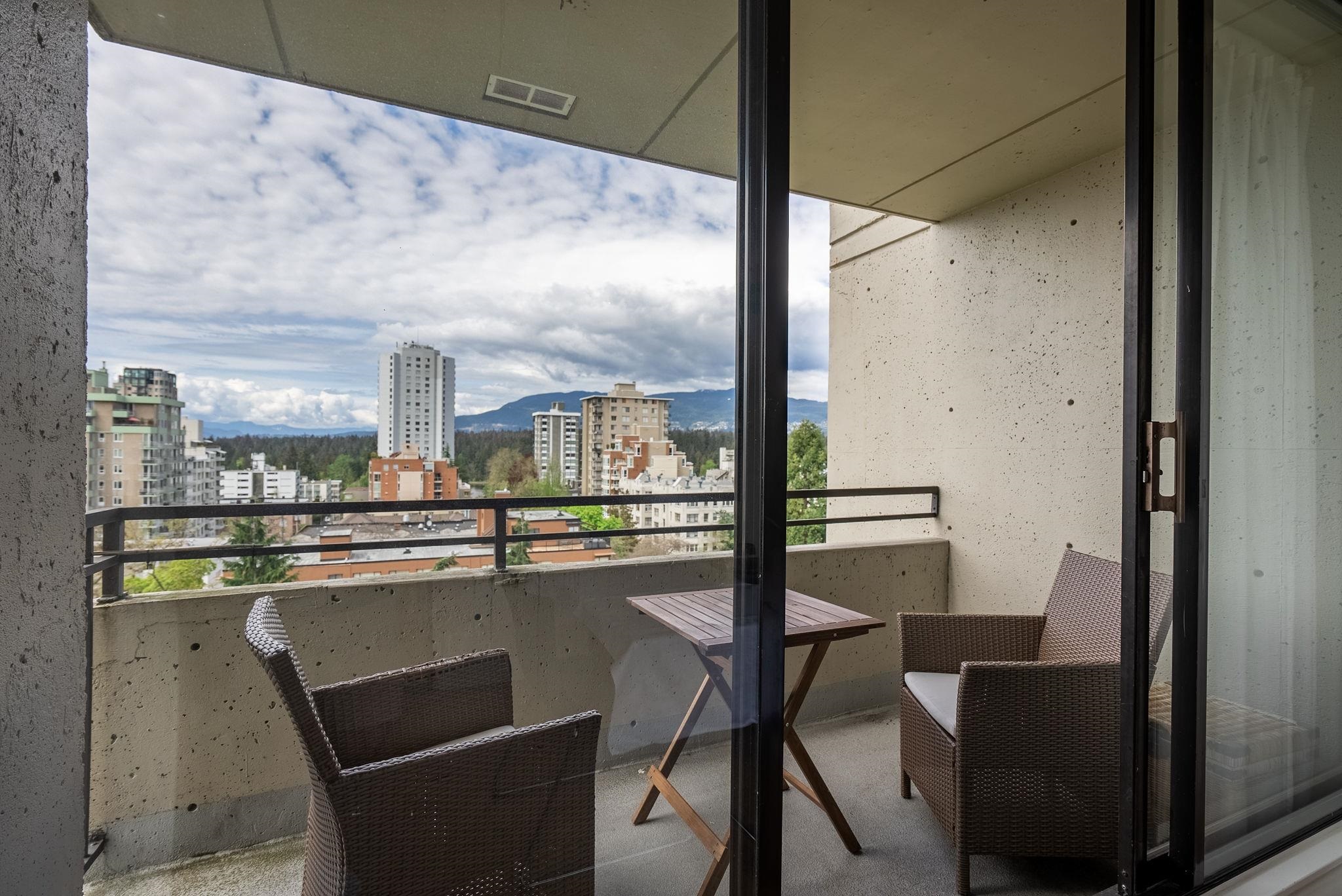 deep and very private balcony