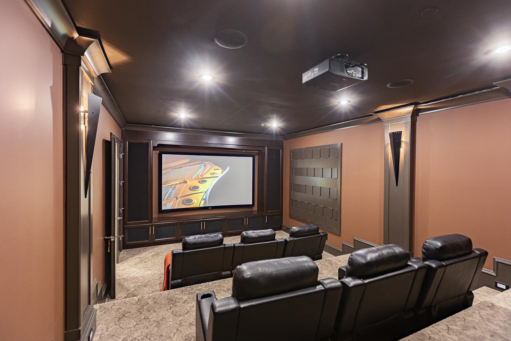 Immerse yourself in a cinematic experience in the privacy of your own home. Popcorn anyone?