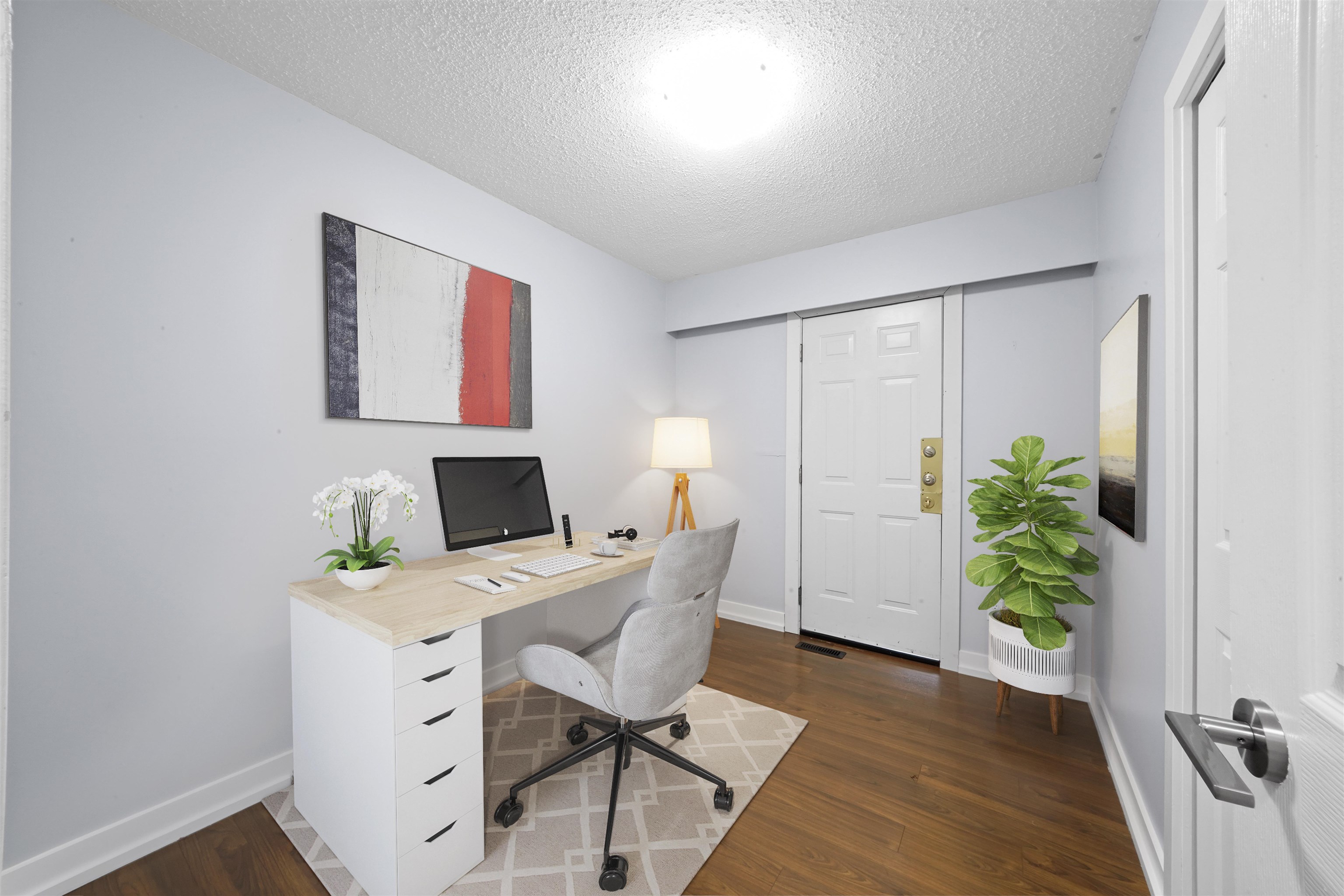 Separate garage entrance Virtual staging