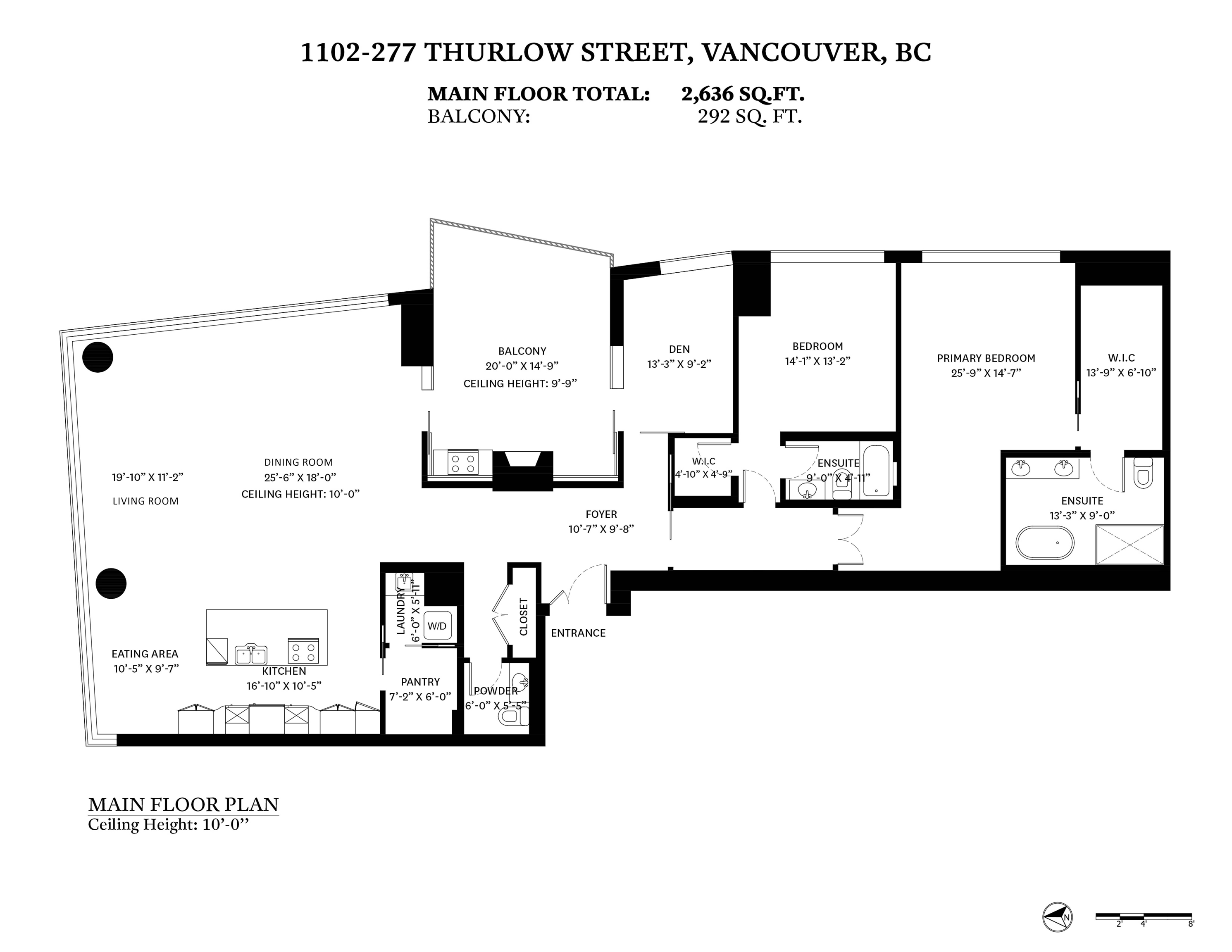 1102-277 THURLOW STREET, Vancouver, British Columbia, 2 Bedrooms Bedrooms, ,3 BathroomsBathrooms,Residential Attached,For Sale,R2795332