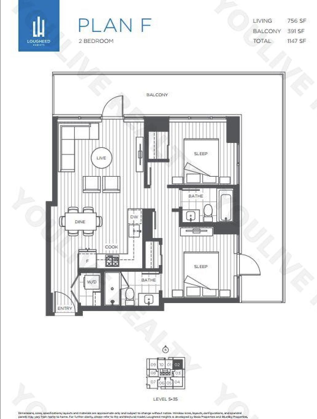 1202-525 FOSTER AVENUE, Coquitlam, British Columbia Apartment/Condo, 2 Bedrooms, 2 Bathrooms, Residential Attached,For Sale, MLS-R2799894