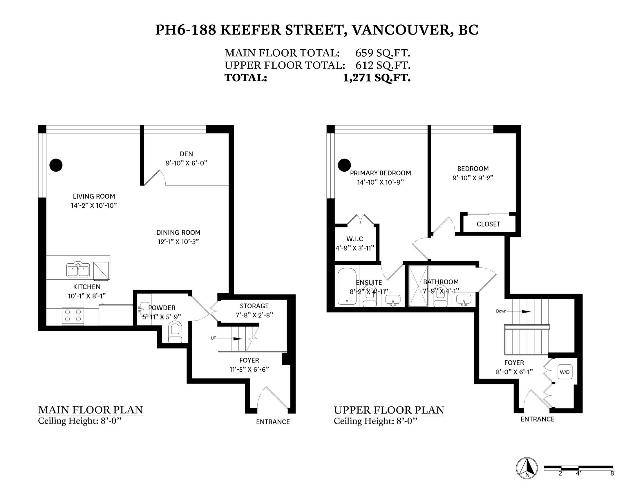 PH6-188 KEEFER STREET, Vancouver, British Columbia, 2 Bedrooms Bedrooms, ,3 BathroomsBathrooms,Residential Attached,For Sale,R2809050