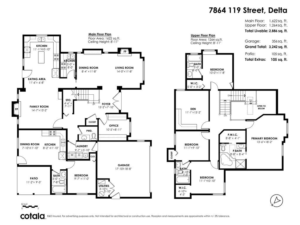 7864 119 STREET, Delta, British Columbia, 6 Bedrooms Bedrooms, ,5 BathroomsBathrooms,Residential Detached,For Sale,R2809489
