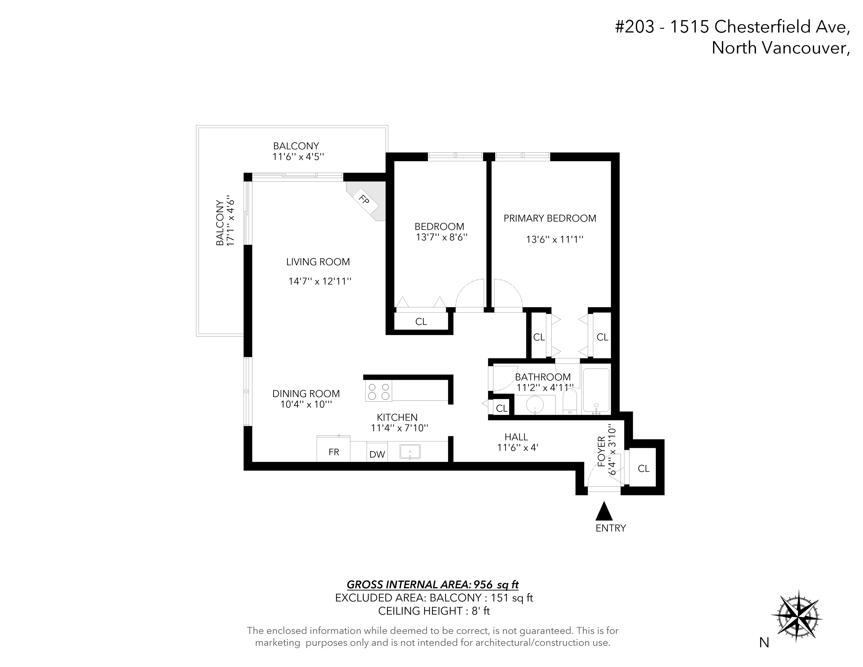 Listing image of 203 1515 CHESTERFIELD AVENUE