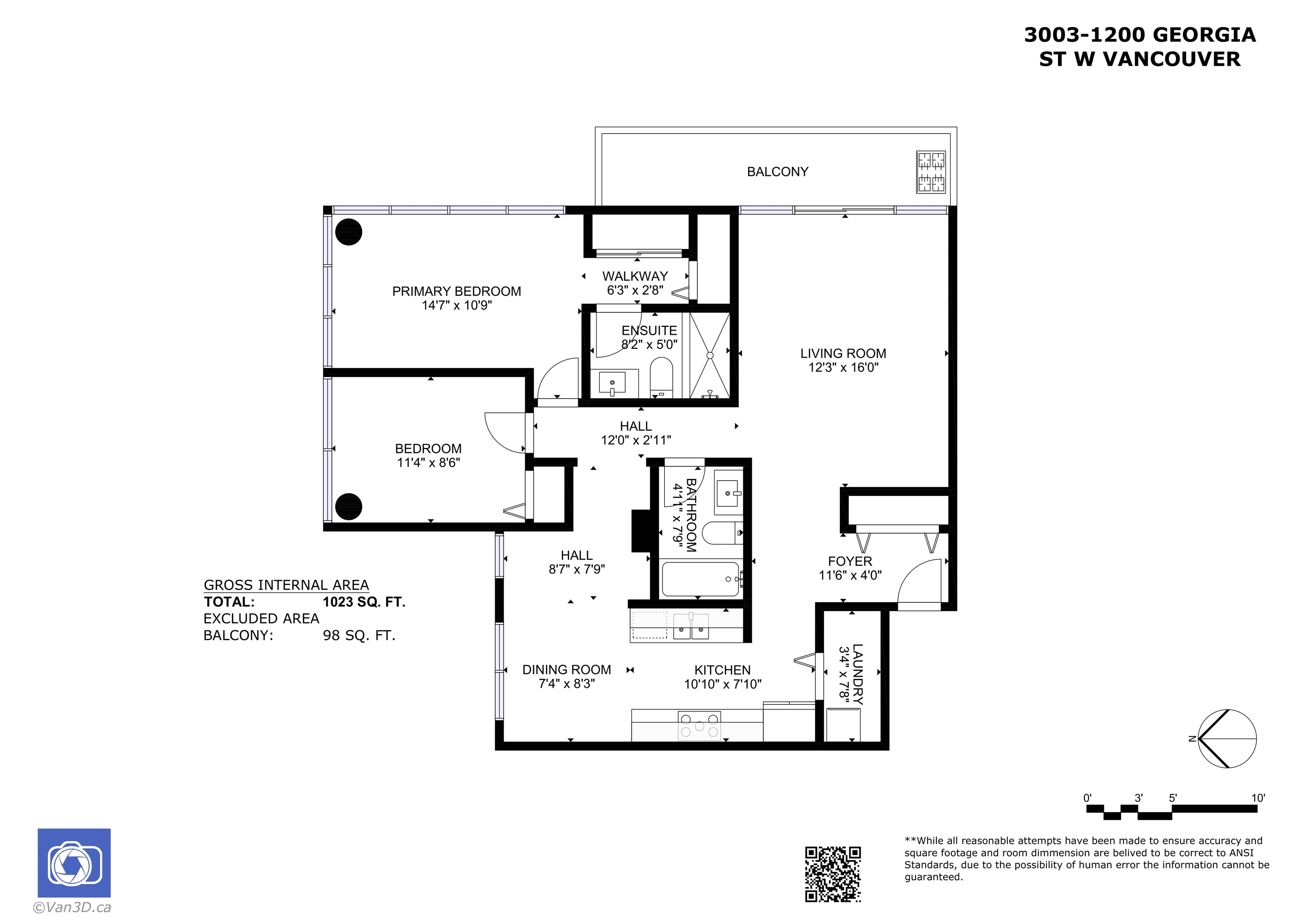 3003 1200 W Georgia Street, Vancouver 1