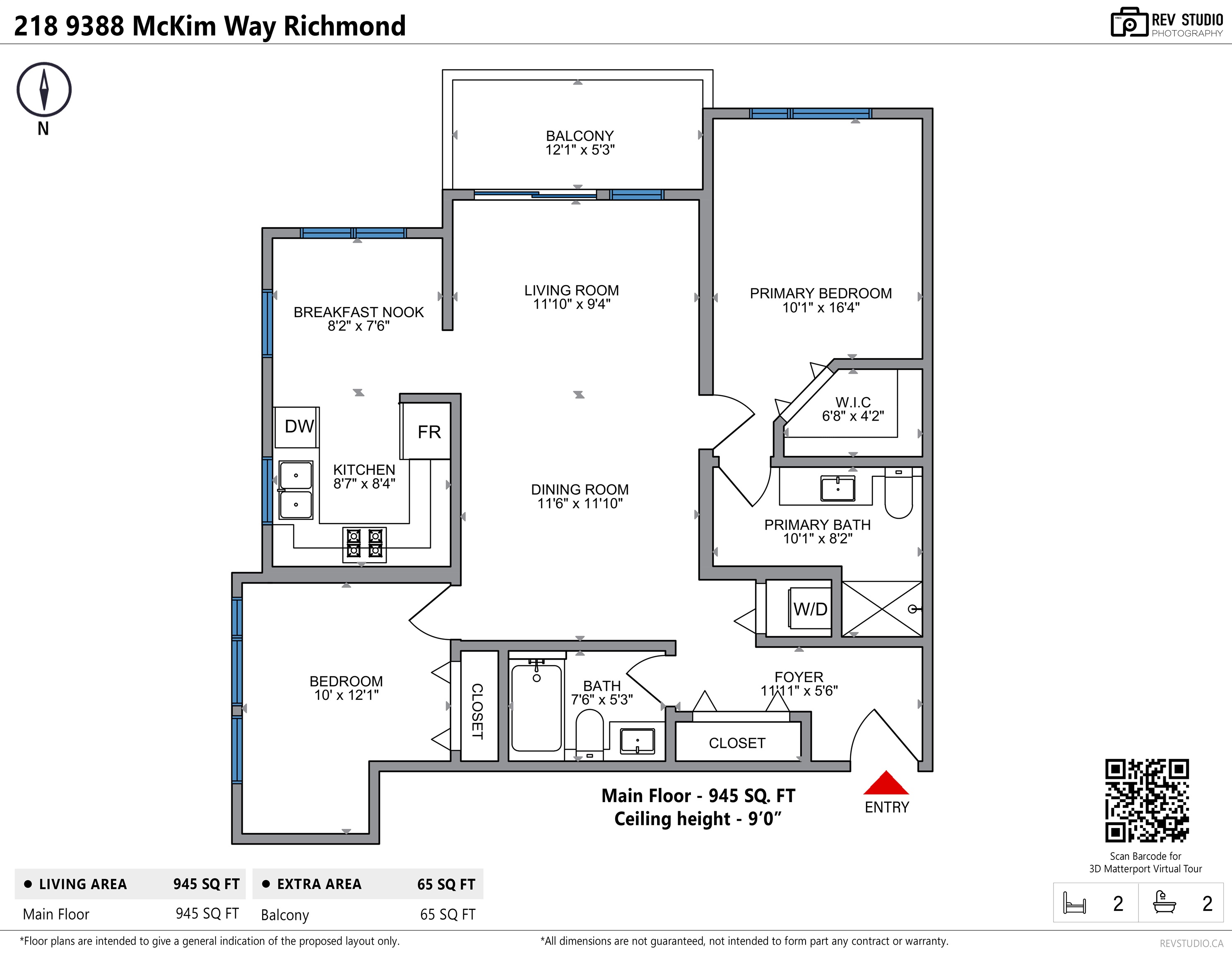 218-9388 MCKIM WAY, Richmond, British Columbia, 2 Bedrooms Bedrooms, ,2 BathroomsBathrooms,Residential Attached,For Sale,R2833052