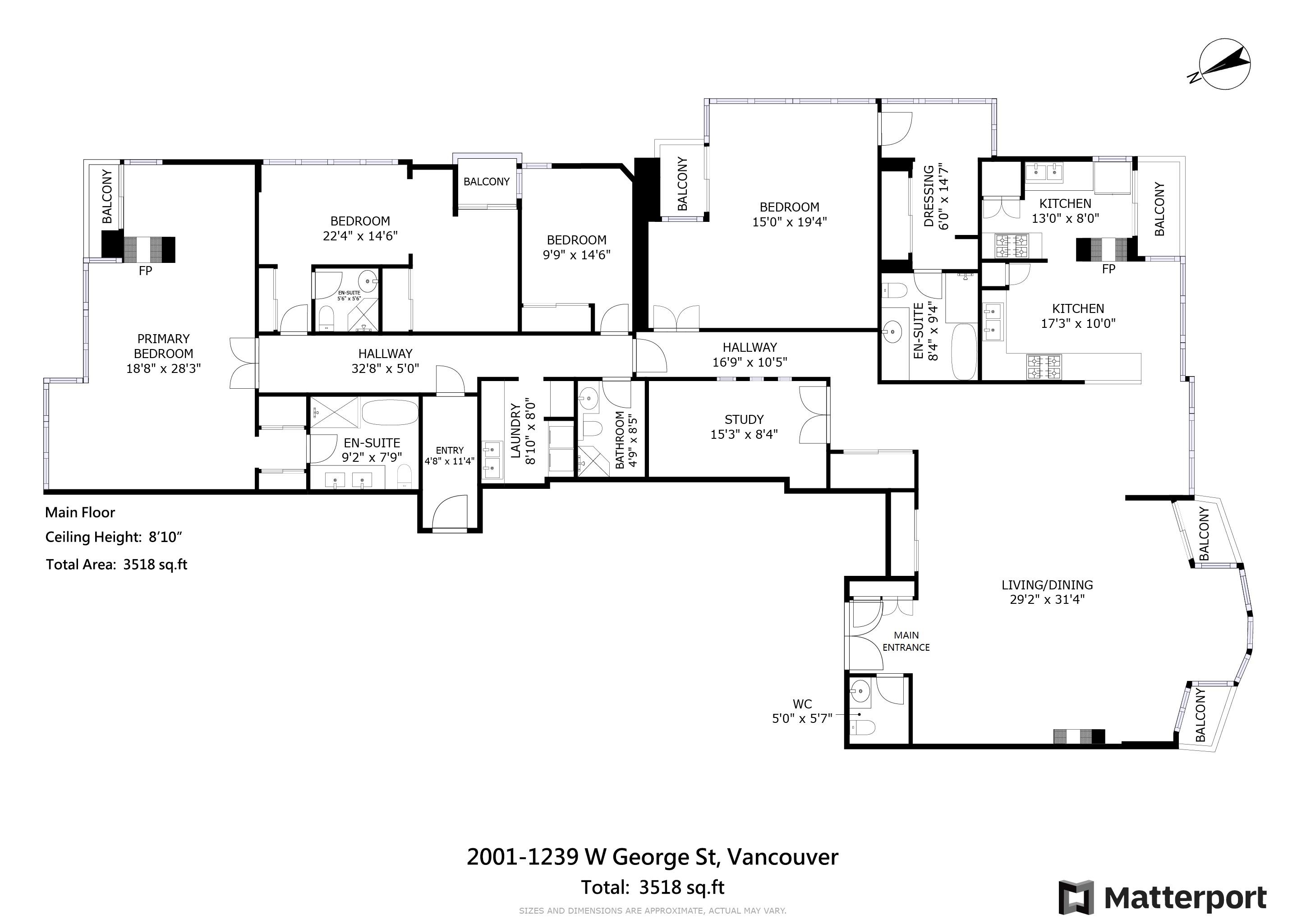 2001-1239 WGEORGIA STREET, Vancouver, British Columbia, 4 Bedrooms Bedrooms, ,6 BathroomsBathrooms,Residential Attached,For Sale,R2834002