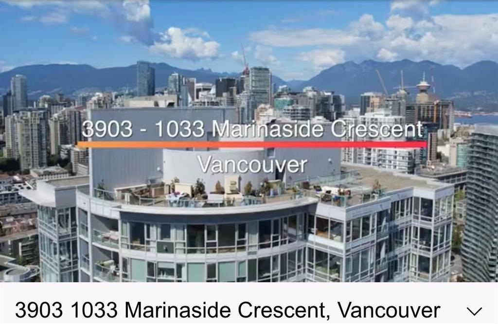 3903-1033 MARINASIDE CRESCENT, Vancouver, British Columbia, 2 Bedrooms Bedrooms, ,3 BathroomsBathrooms,Residential Attached,For Sale,R2836506
