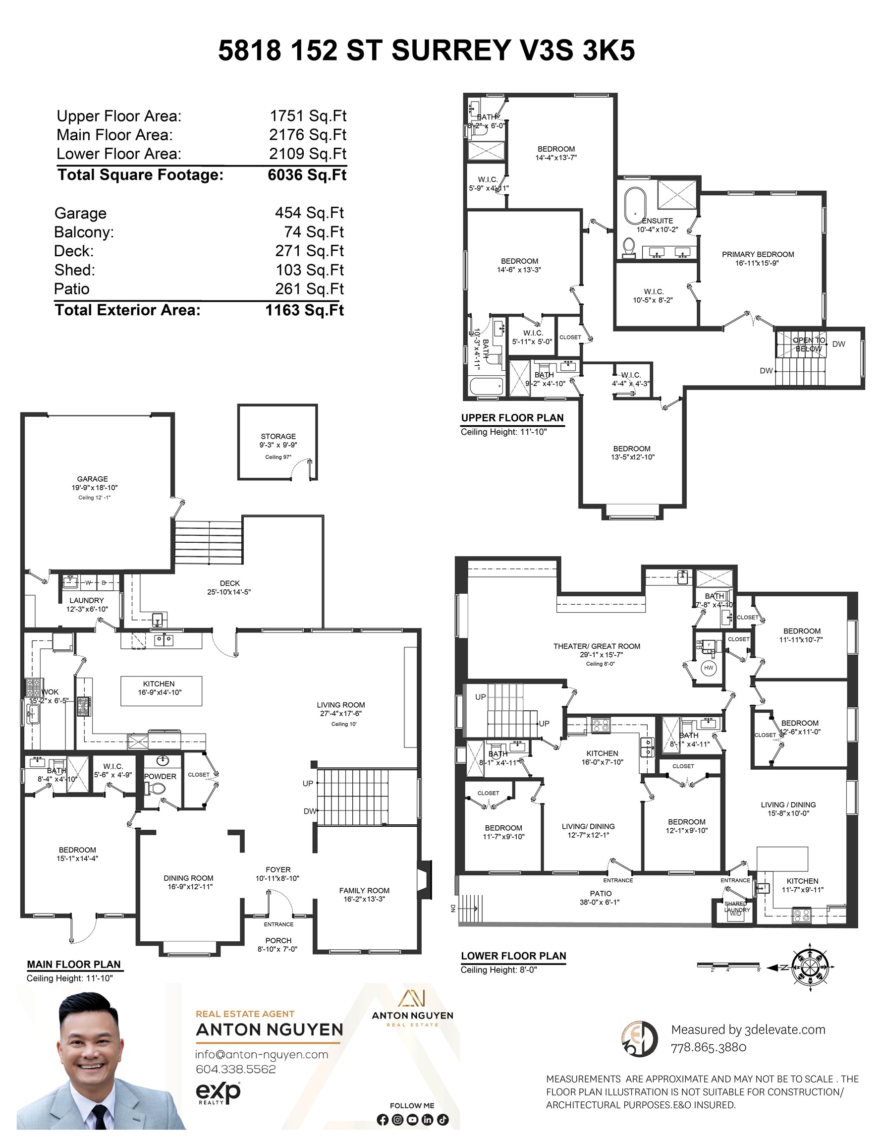 5818 152 STREET, Surrey, British Columbia, 9 Bedrooms Bedrooms, ,9 BathroomsBathrooms,Residential Detached,For Sale,R2837698