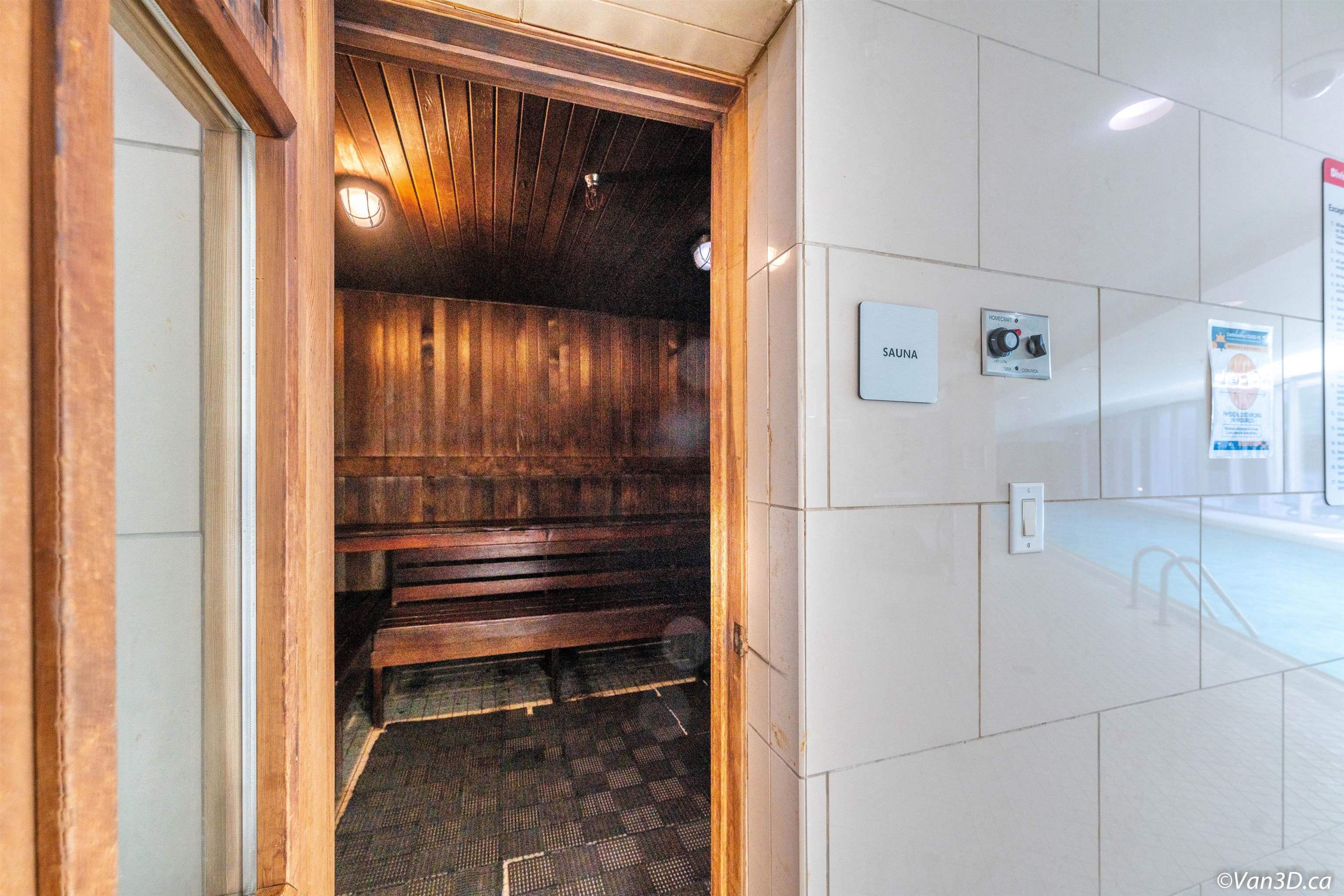 Sauna and steam room