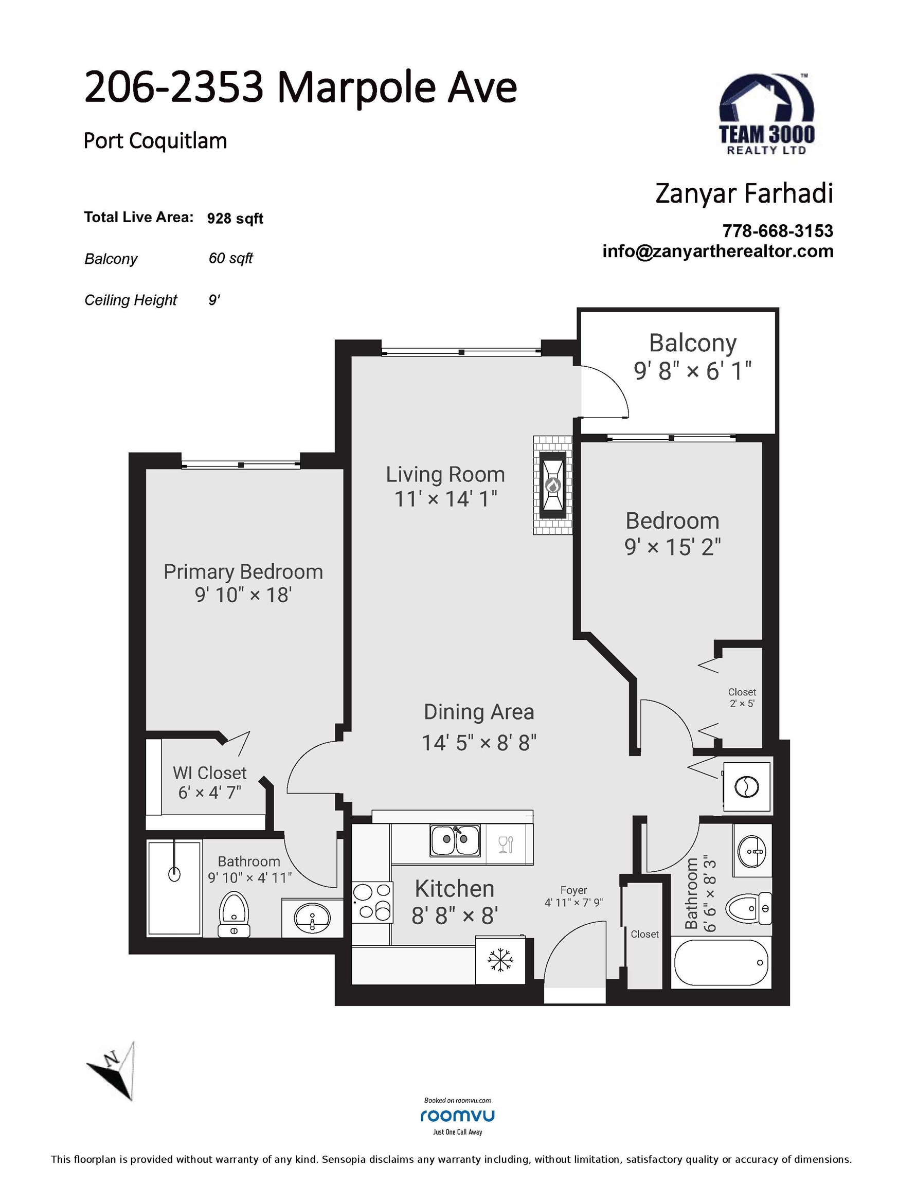 206-2353 MARPOLE AVENUE, Port Coquitlam, British Columbia Apartment/Condo, 2 Bedrooms, 2 Bathrooms, Residential Attached,For Sale, MLS-R2839736