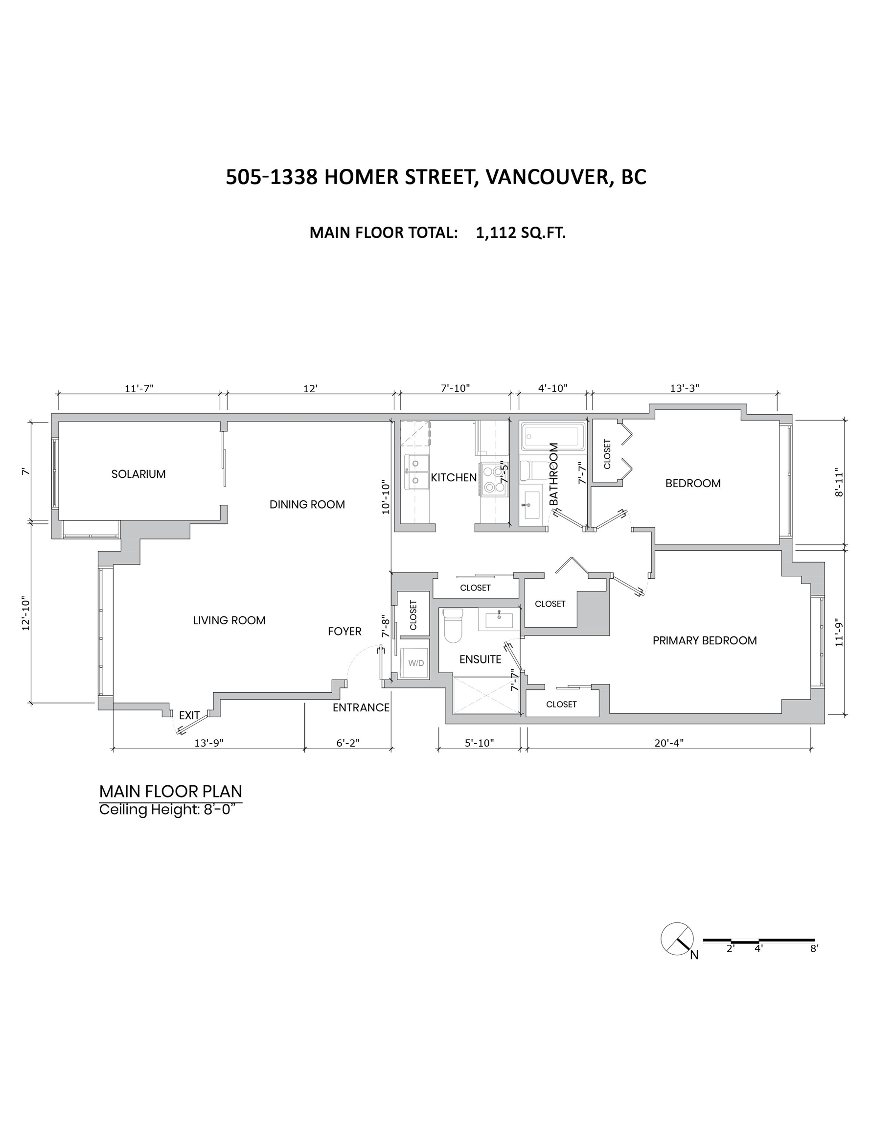 505-1338 HOMER STREET, Vancouver, British Columbia, 2 Bedrooms Bedrooms, ,2 BathroomsBathrooms,Residential Attached,For Sale,R2842269