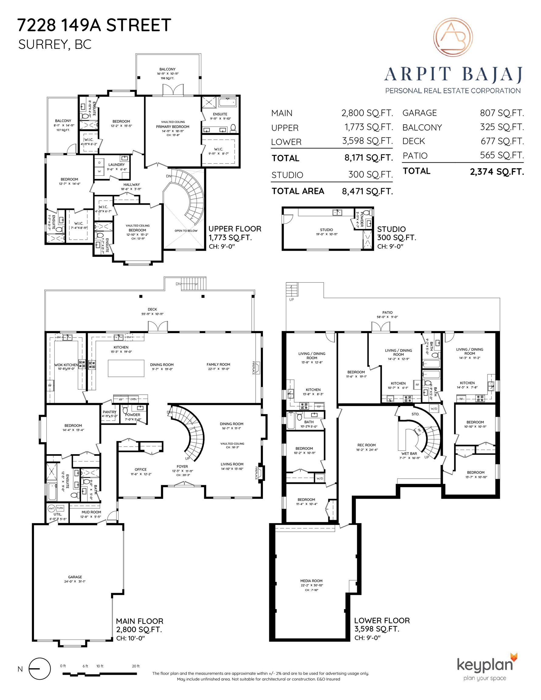 7228 149A STREET, Surrey, British Columbia, 10 Bedrooms Bedrooms, ,11 BathroomsBathrooms,Residential Detached,For Sale,R2848328