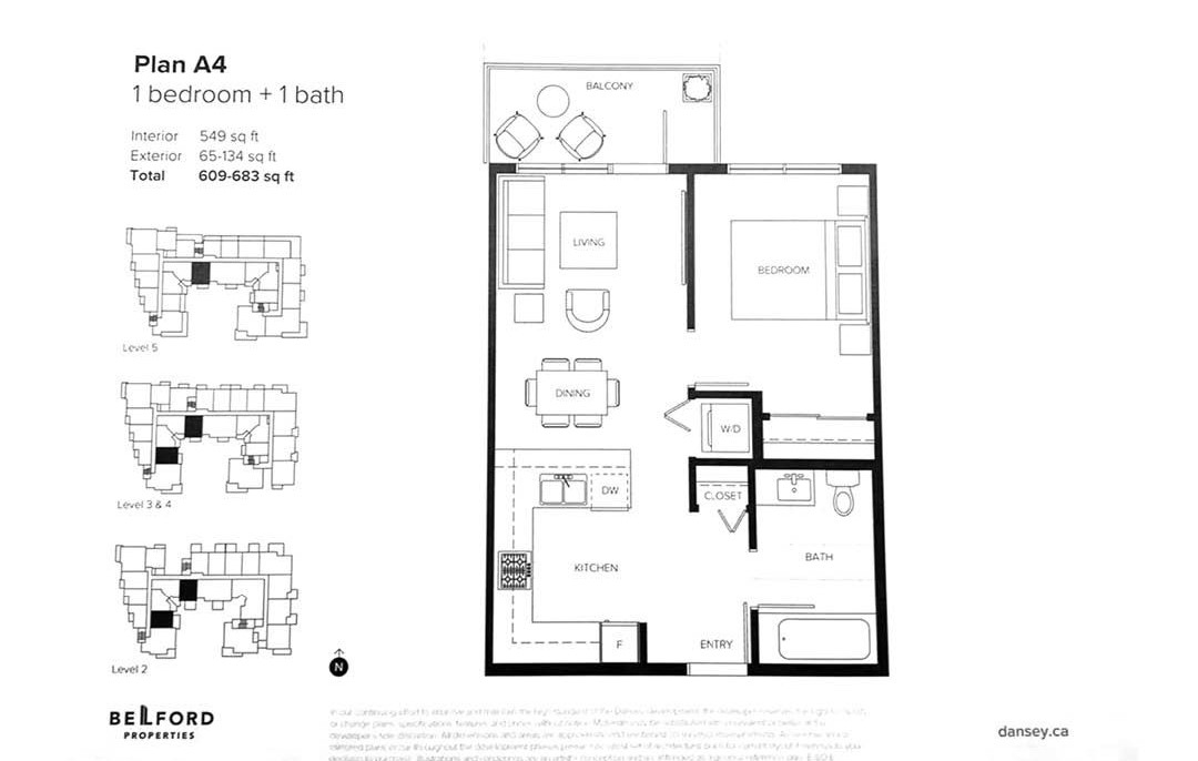 417-599 DANSEY AVENUE, Coquitlam, British Columbia Apartment/Condo, 1 Bedroom, 1 Bathroom, Residential Attached,For Sale, MLS-R2849407