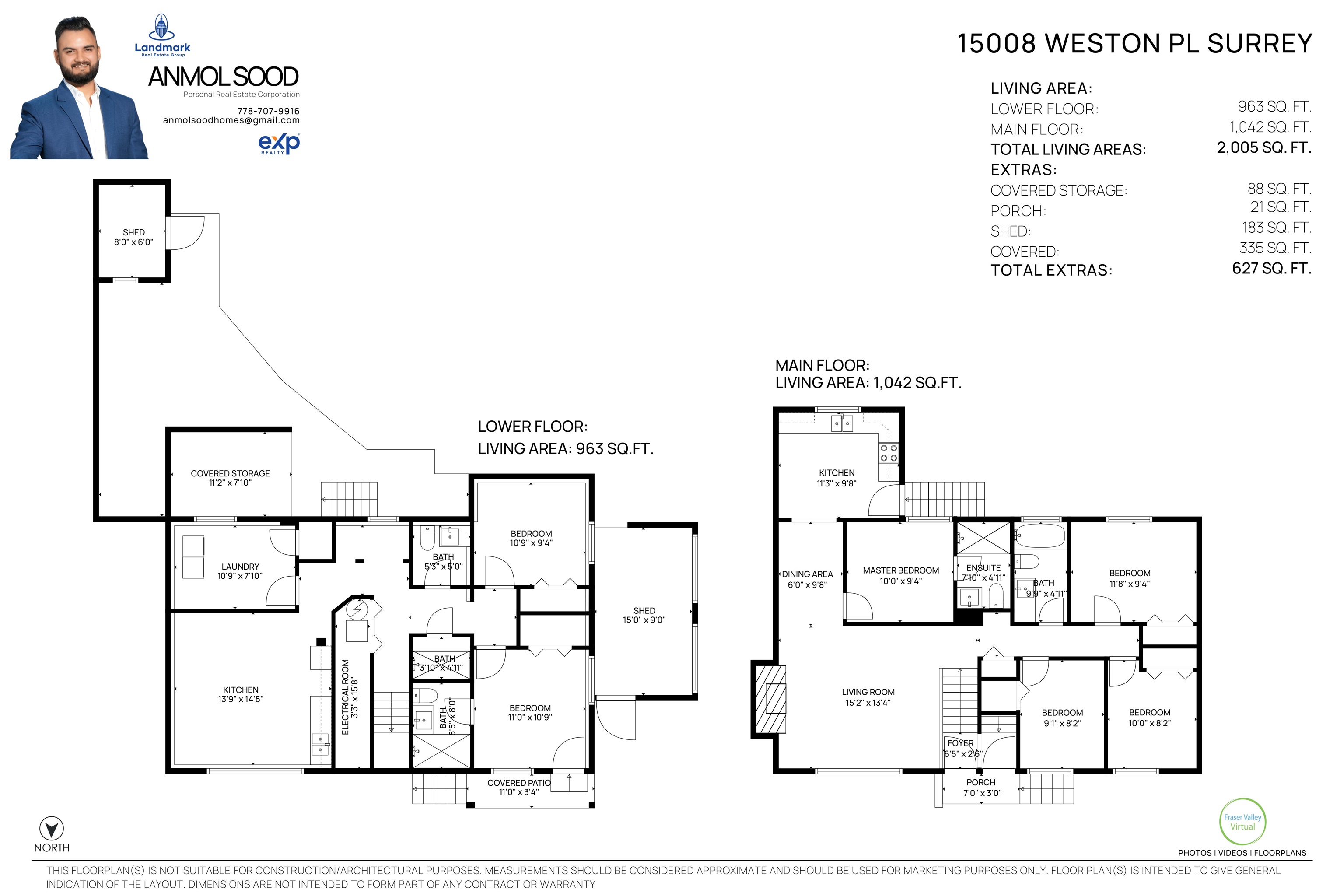 15008 WESTON, British Columbia V3S 5G3, 7 Bedrooms Bedrooms, ,4 BathroomsBathrooms,Residential Detached,For Sale,WESTON,R2849903