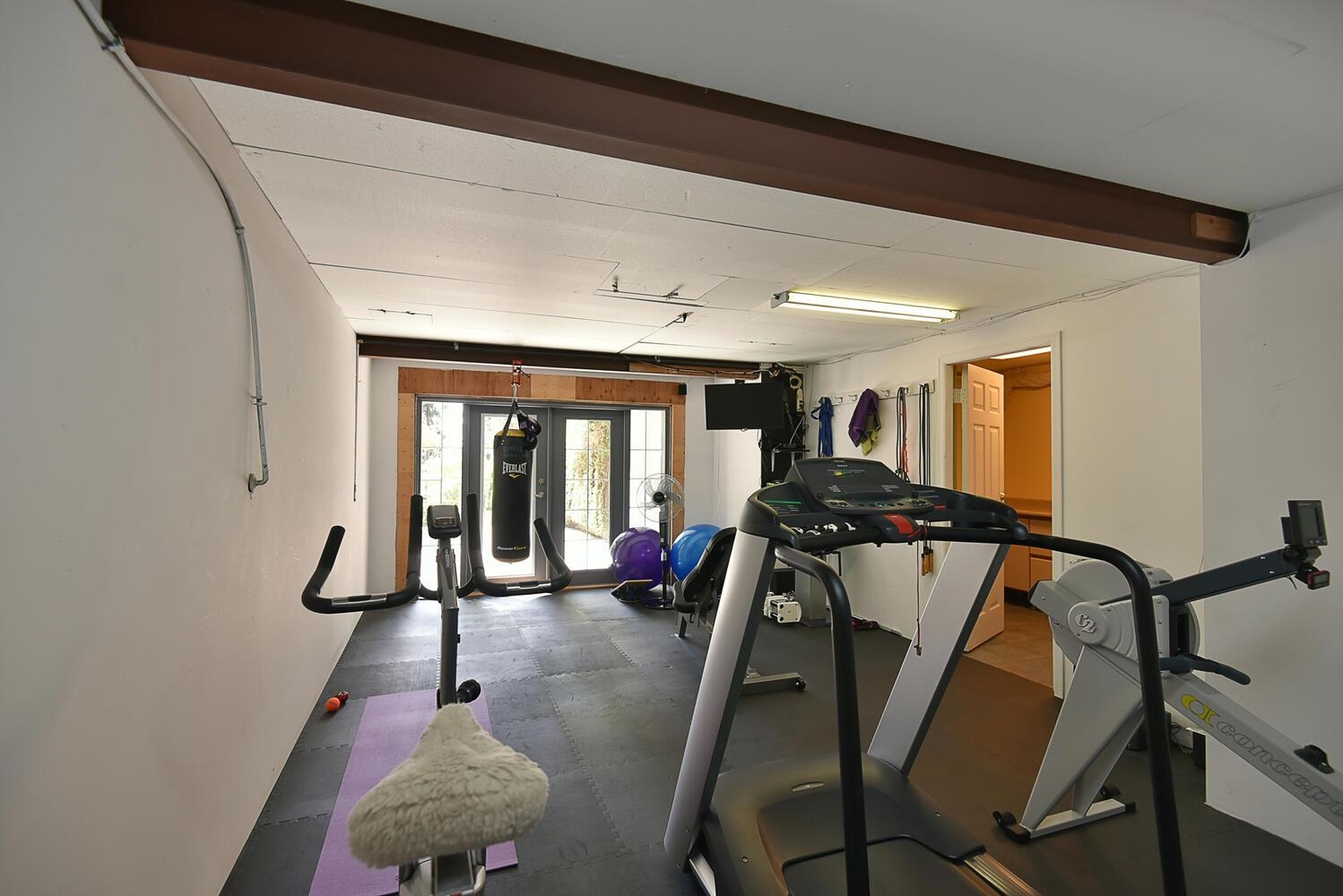 Great area on lower level for gym.  In addition, on the lower level, there is lots of storage, pantry and a suite!
