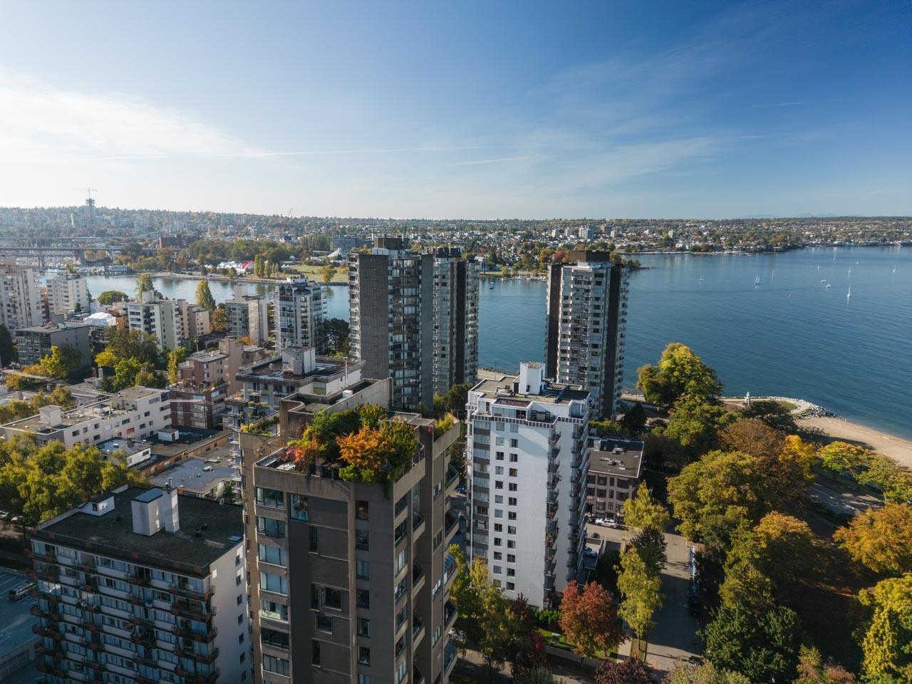Showing Roof Terrace and Proximity to English Bay