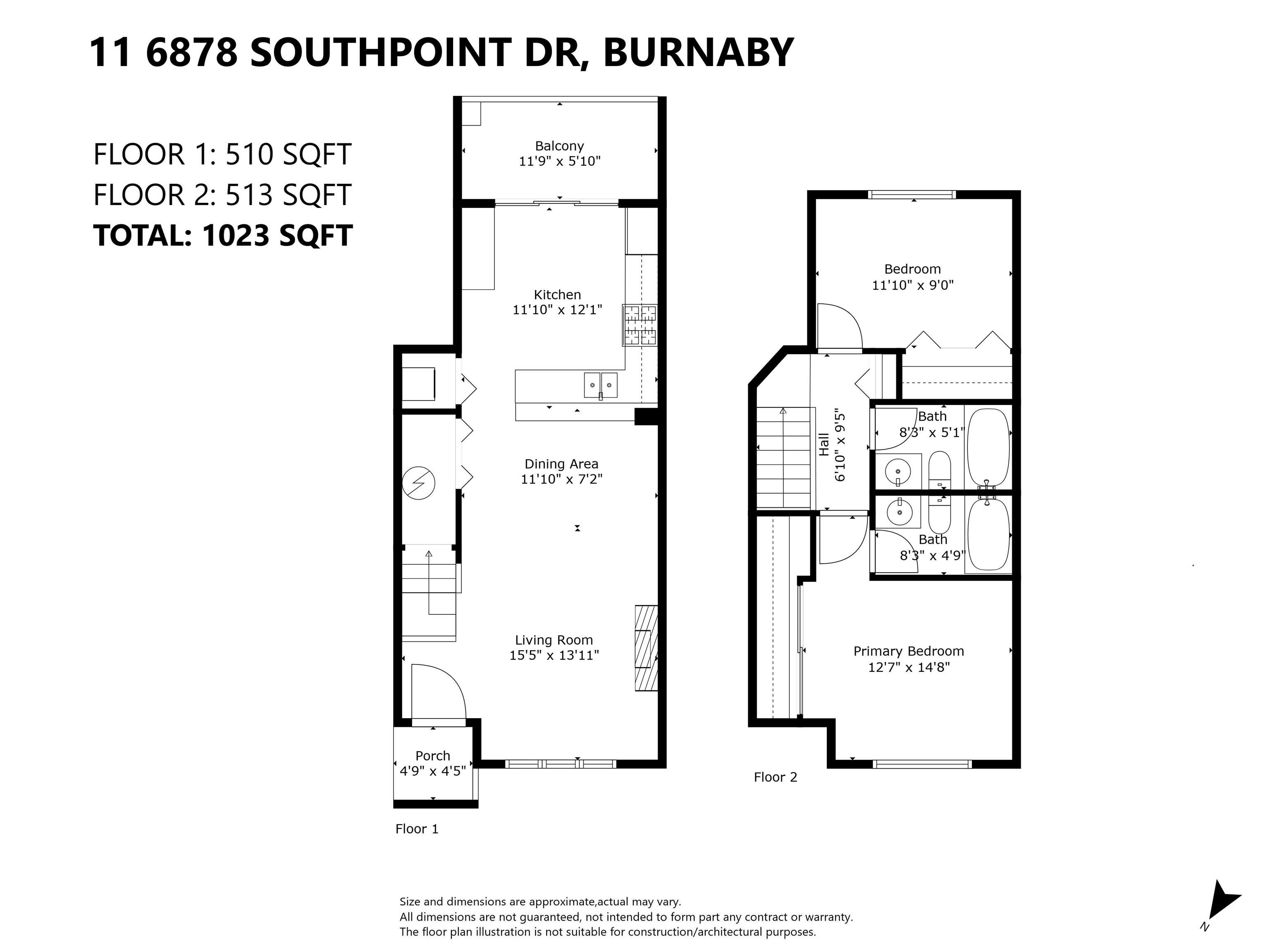 11-6878 SOUTHPOINT DRIVE, Burnaby, British Columbia, 2 Bedrooms Bedrooms, ,2 BathroomsBathrooms,Residential Attached,For Sale,R2851429