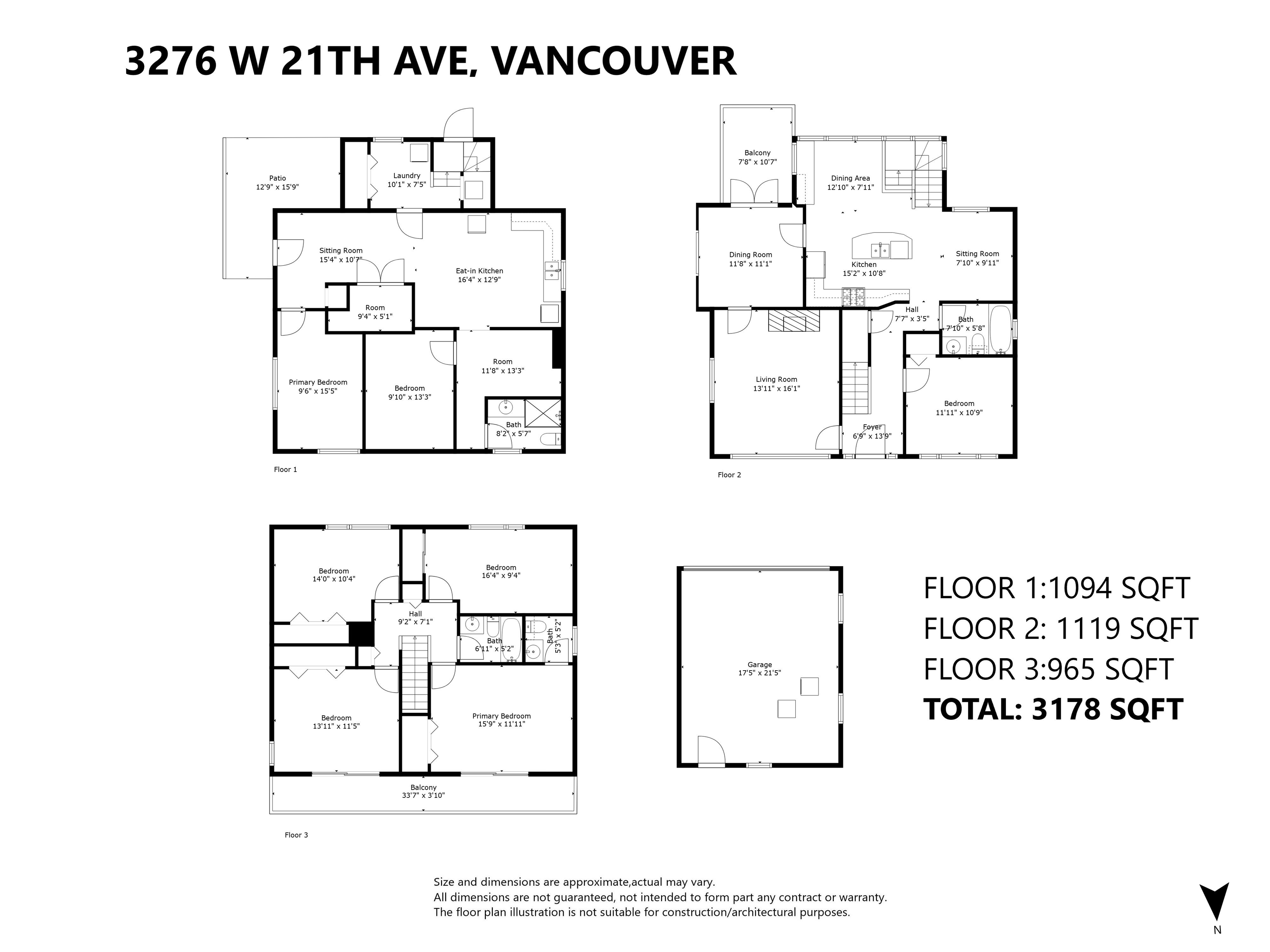 3276 21ST, British Columbia V6L 1L2, 7 Bedrooms Bedrooms, ,3 BathroomsBathrooms,Residential Detached,For Sale,21ST,R2851746