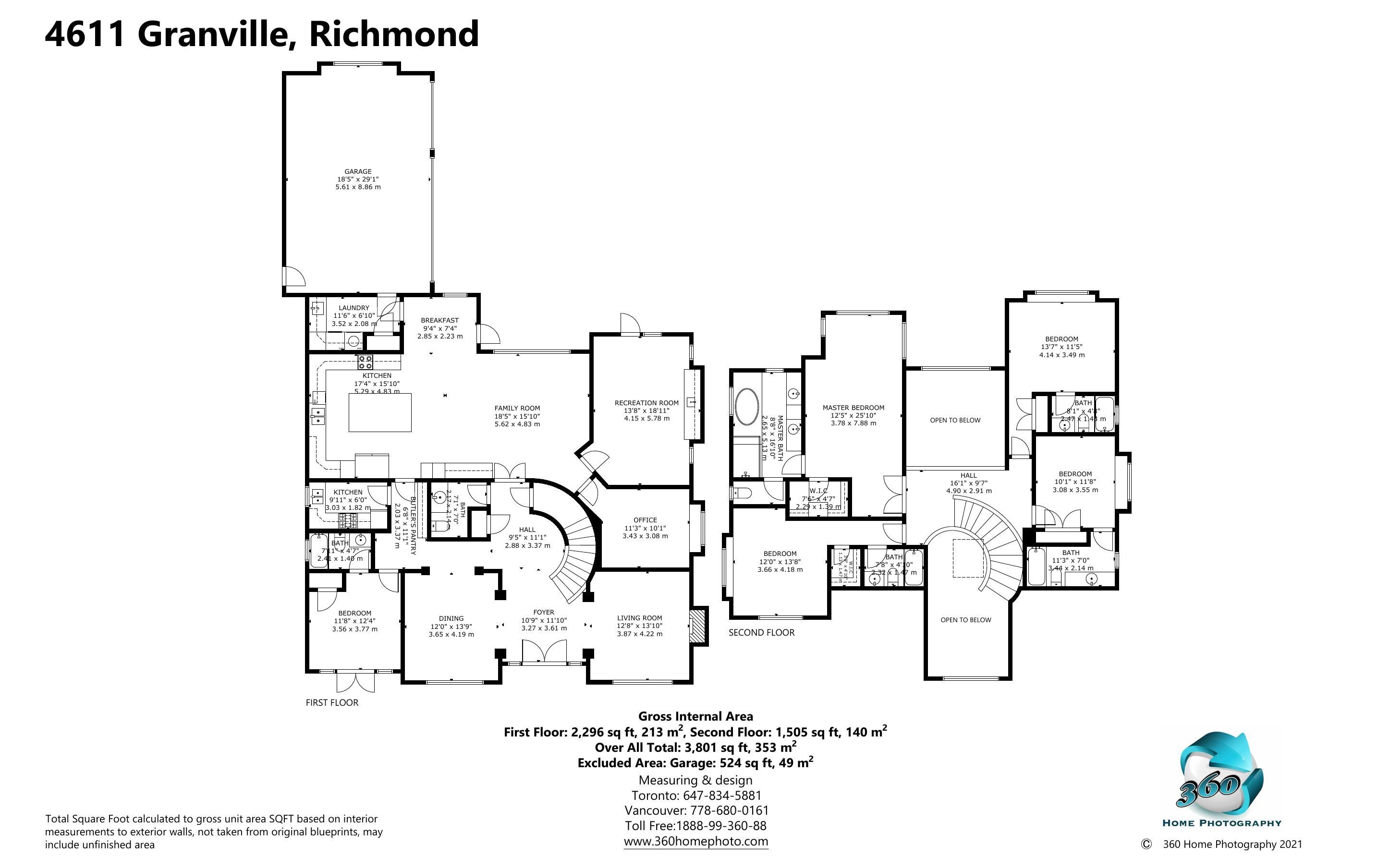 4611 GRANVILLE AVENUE, Richmond, British Columbia, 5 Bedrooms Bedrooms, ,6 BathroomsBathrooms,Residential Detached,For Sale,R2851973