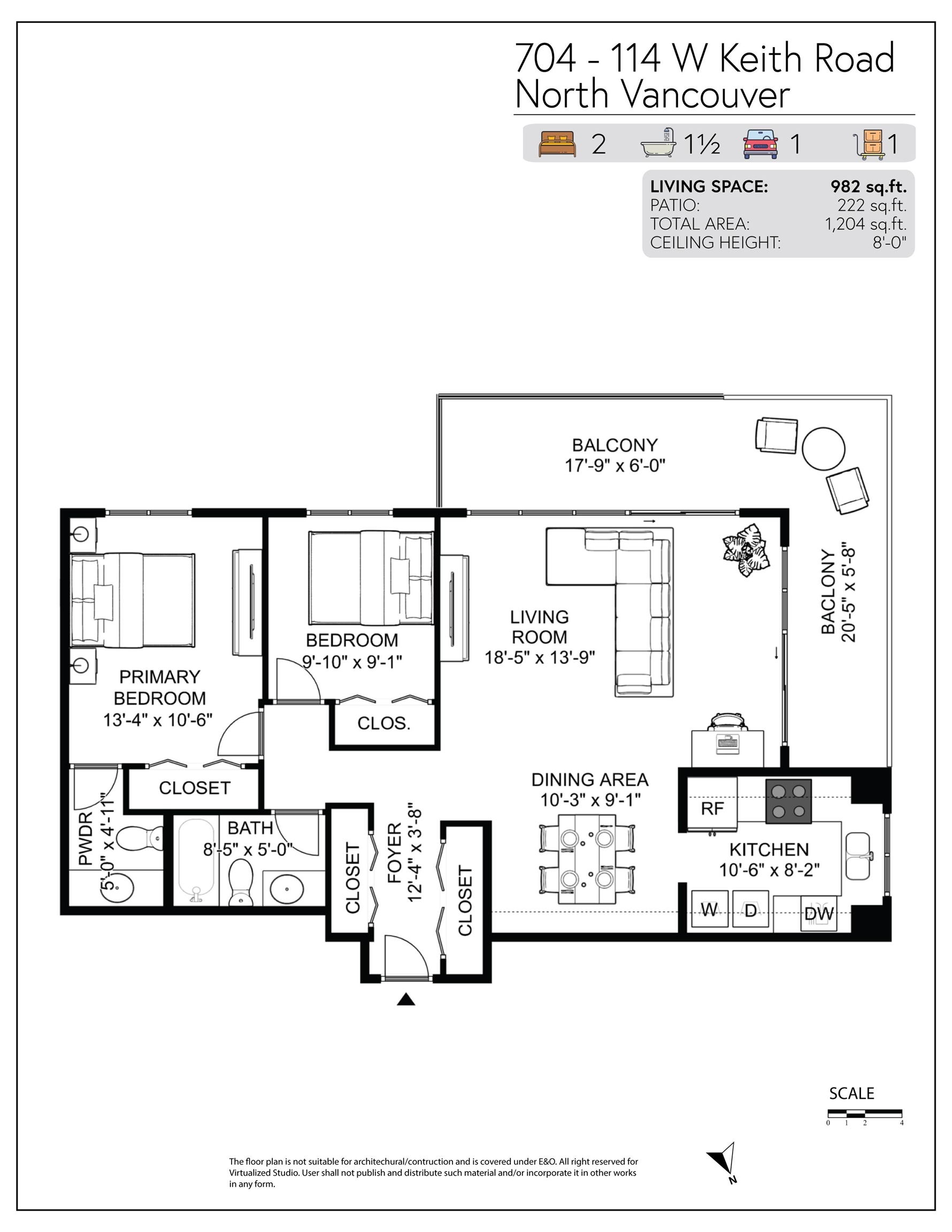Listing image of 704 114 W KEITH ROAD