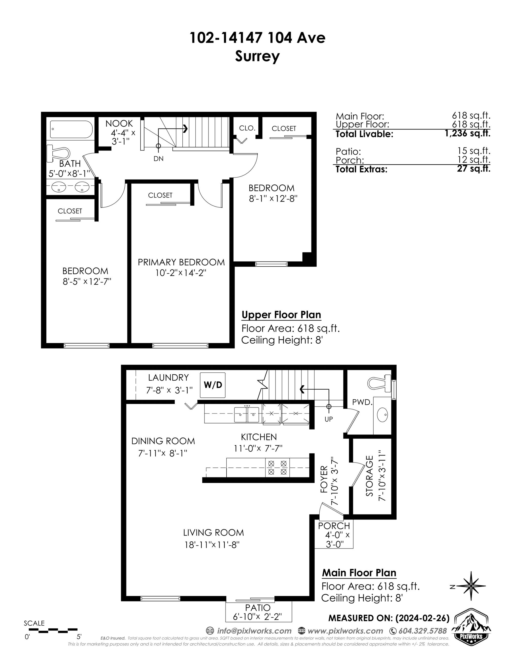 102-14147 104 AVENUE, Surrey, British Columbia, 3 Bedrooms Bedrooms, ,2 BathroomsBathrooms,Residential Attached,For Sale,R2853808