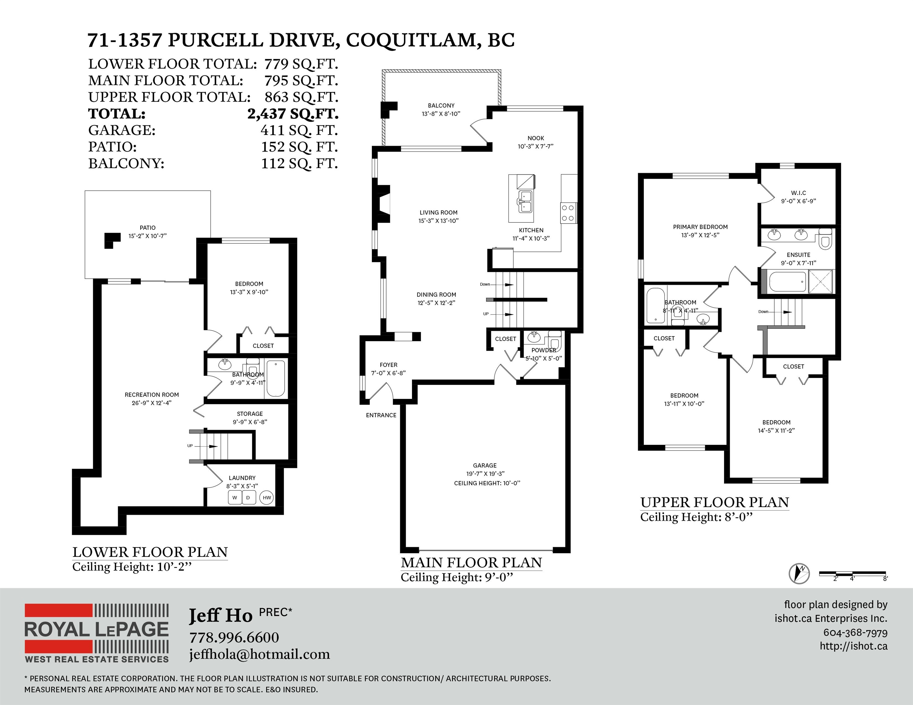 71-1357 PURCELL DRIVE, Coquitlam, British Columbia, 4 Bedrooms Bedrooms, ,4 BathroomsBathrooms,Residential Attached,For Sale,R2854011