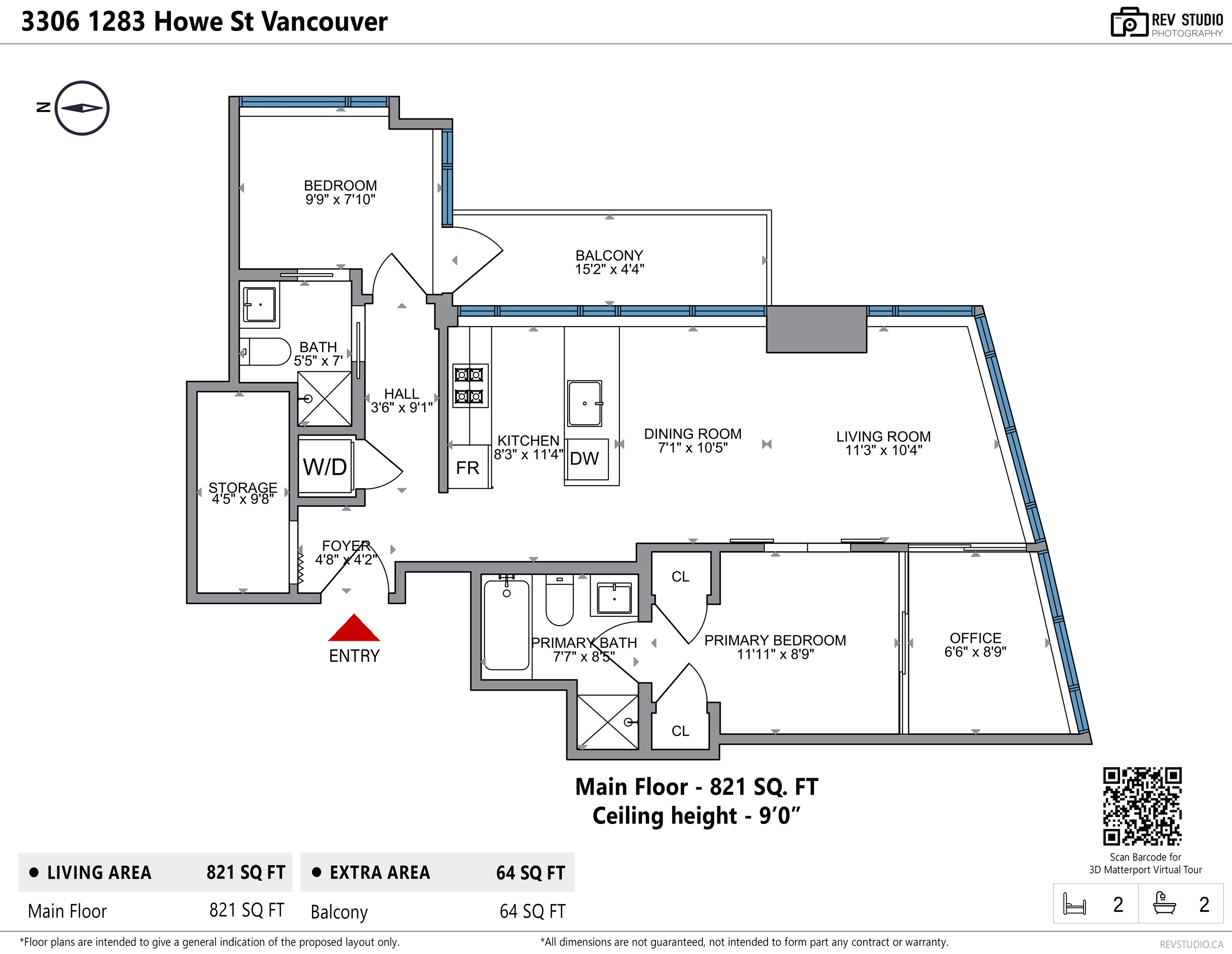 1283 HOWE, Vancouver, British Columbia V6Z 0E3, 2 Bedrooms Bedrooms, ,2 BathroomsBathrooms,Residential Attached,For Sale,HOWE,R2859354