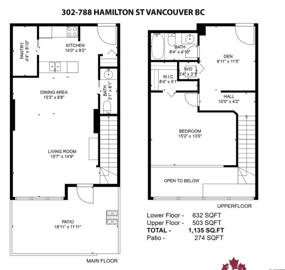 788 HAMILTON, Vancouver, British Columbia V6B 0E9, 1 Bedroom Bedrooms, ,1 BathroomBathrooms,Residential Attached,For Sale,HAMILTON,R2860635
