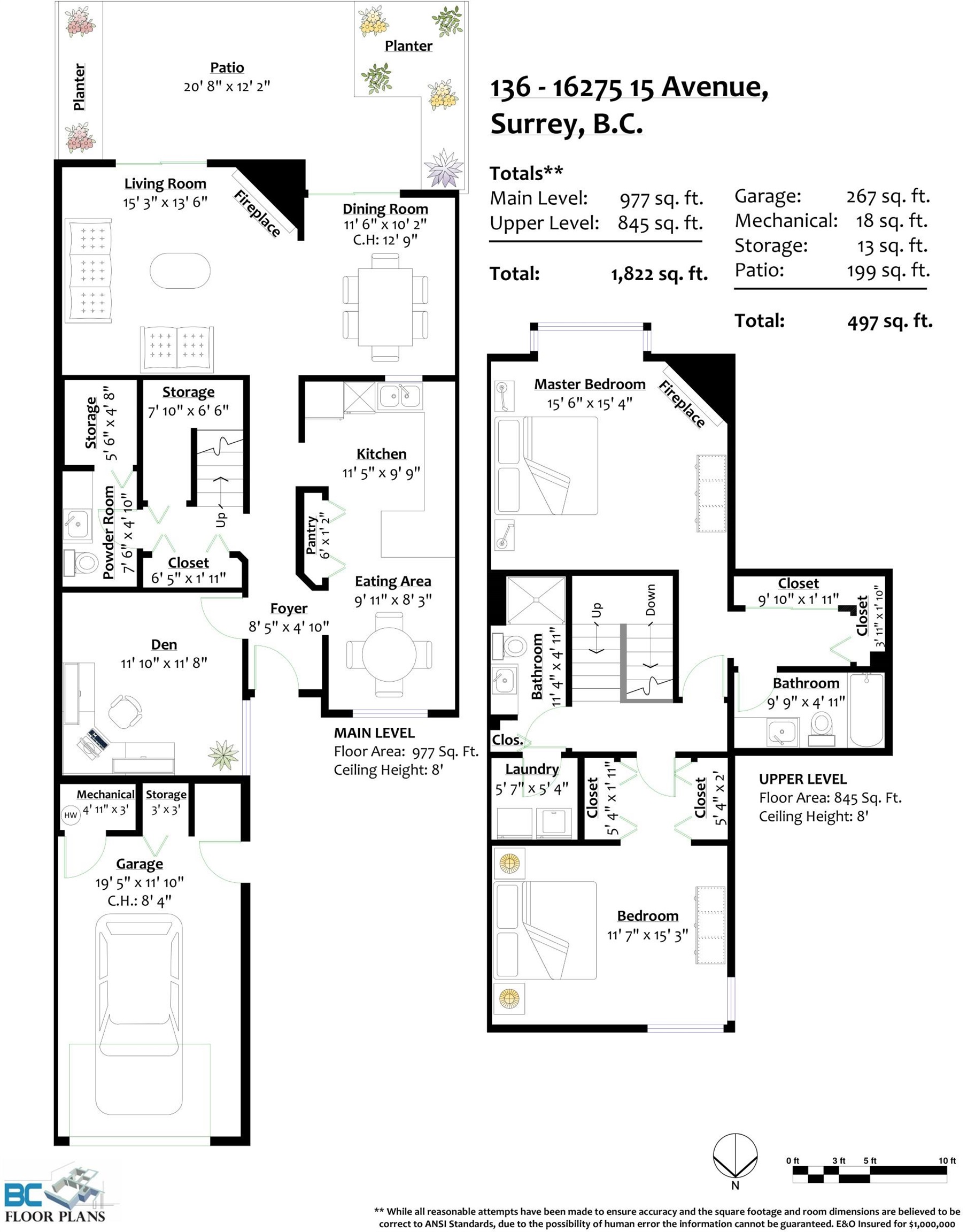 136-16275 15 AVENUE, Surrey, British Columbia, 3 Bedrooms Bedrooms, ,3 BathroomsBathrooms,Residential Attached,For Sale,R2862093