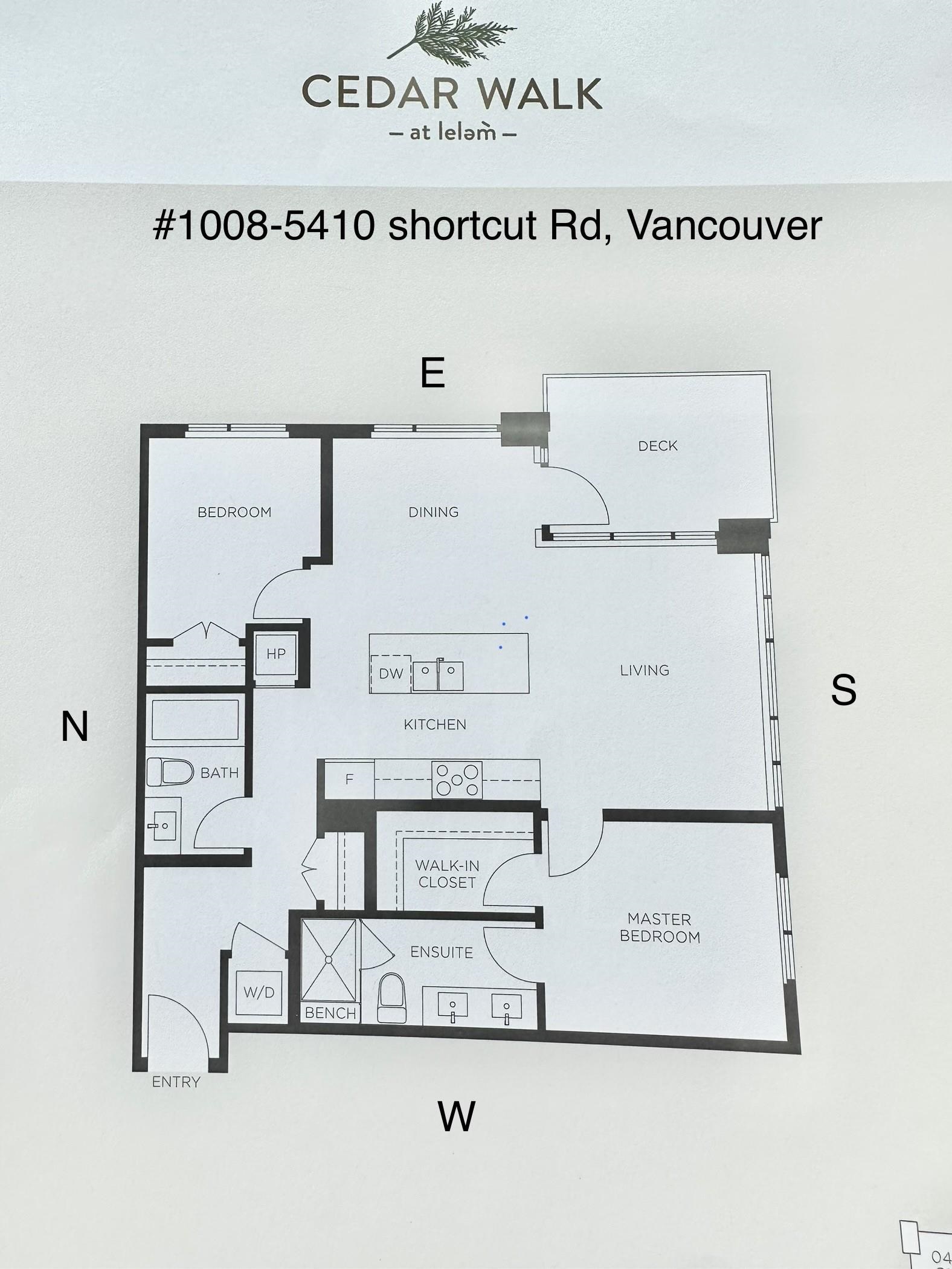 1008-5410 SHORTCUT ROAD ROAD, Vancouver, British Columbia, 2 Bedrooms Bedrooms, ,2 BathroomsBathrooms,Residential Attached,For Sale,R2862556