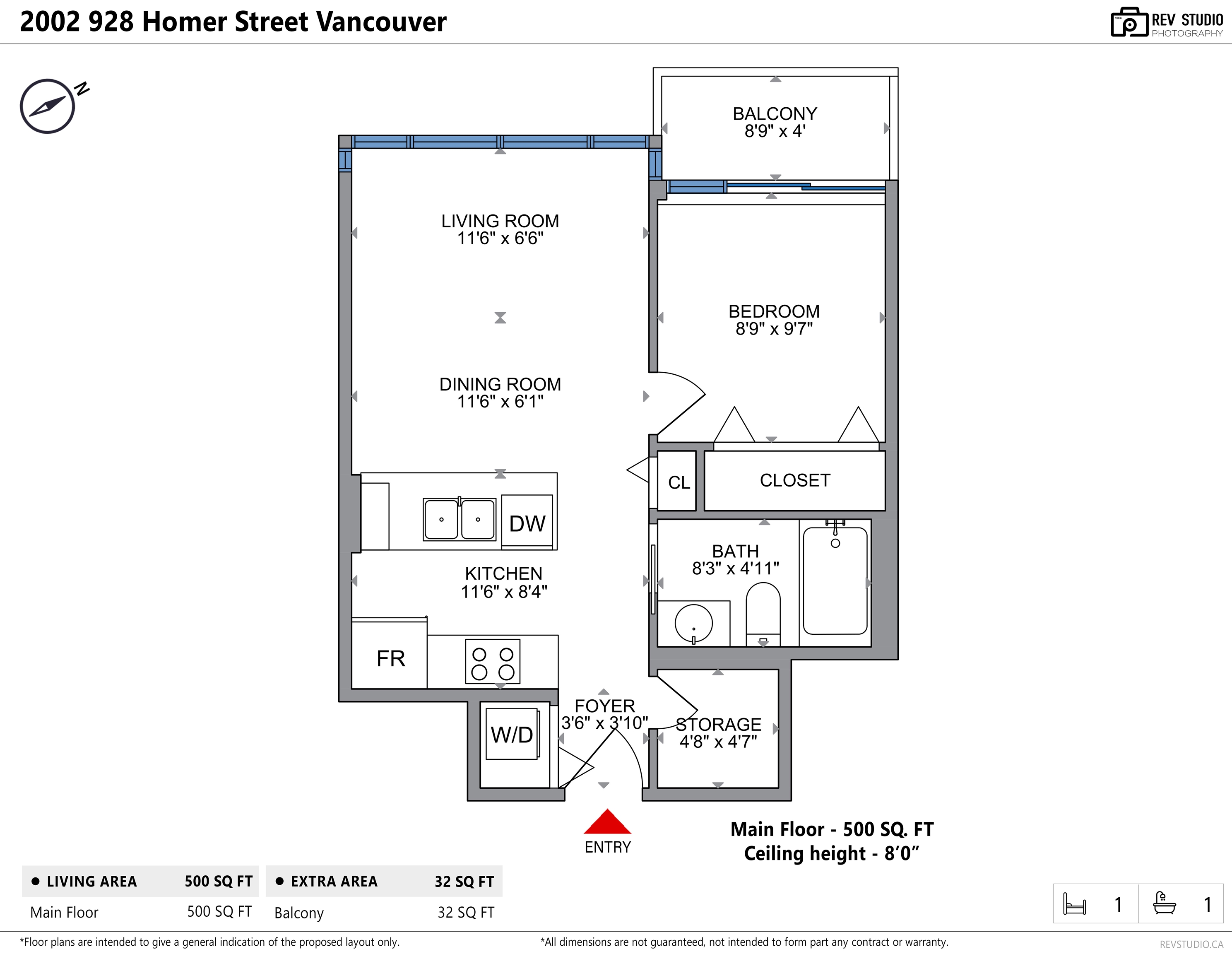 2002-928 HOMER STREET, Vancouver, British Columbia Apartment/Condo, 1 Bedroom, 1 Bathroom, Residential Attached,For Sale, MLS-R2862860, Richmond Condo for Sale