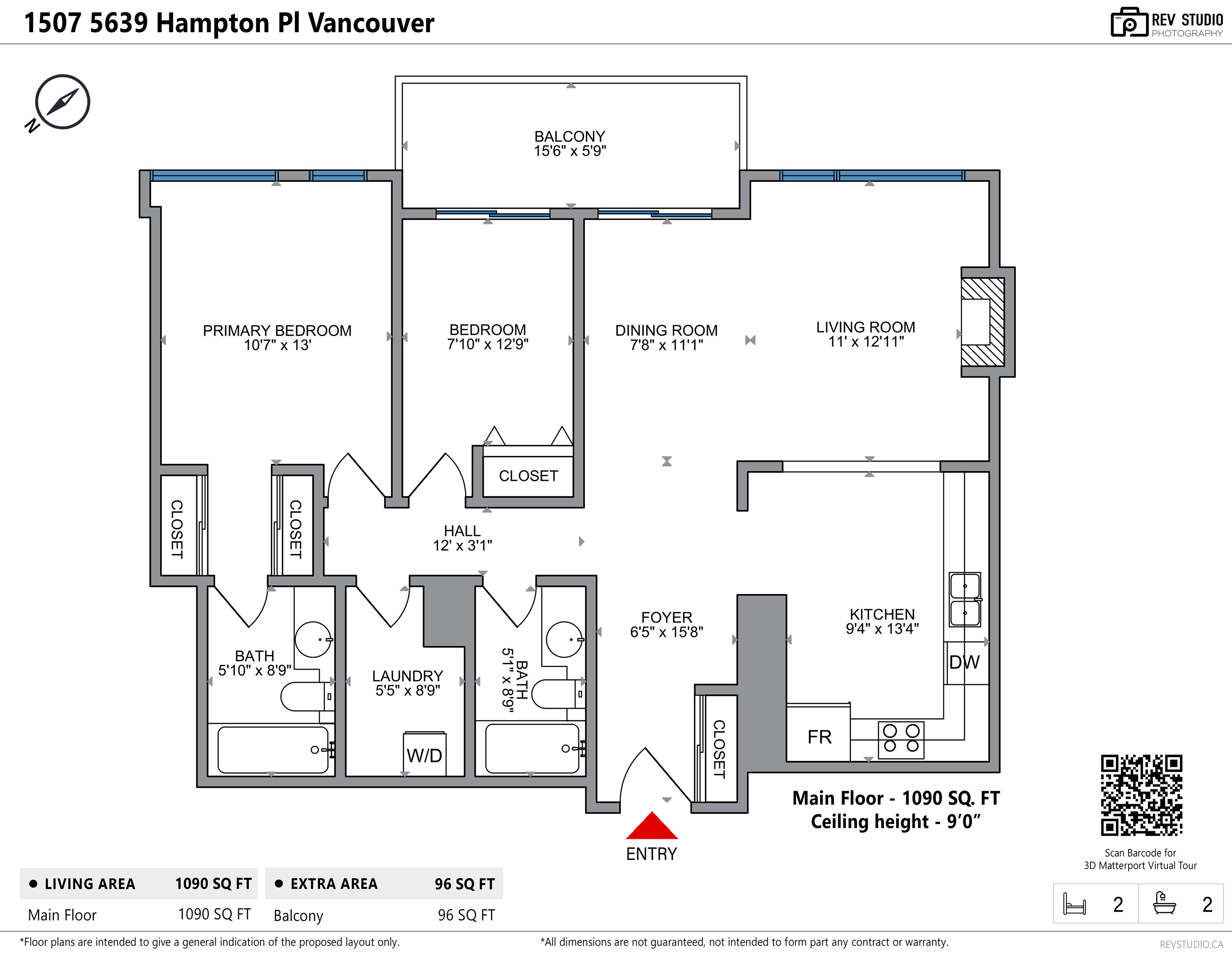 1507-5639 HAMPTON PLACE, Vancouver, British Columbia R2863188