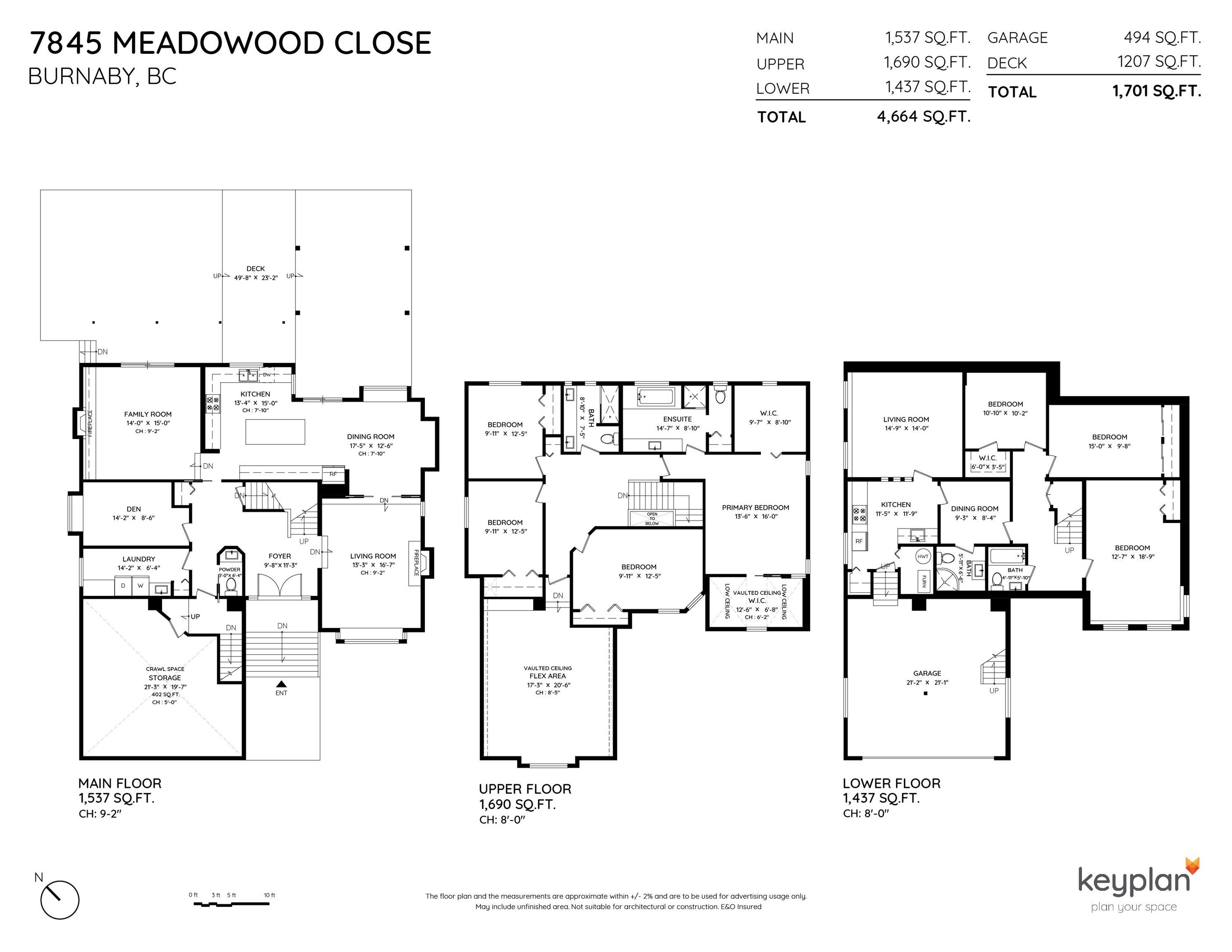 7845 MEADOWOOD CLOSE, Burnaby, British Columbia, 7 Bedrooms Bedrooms, ,5 BathroomsBathrooms,Residential Detached,For Sale,R2865056