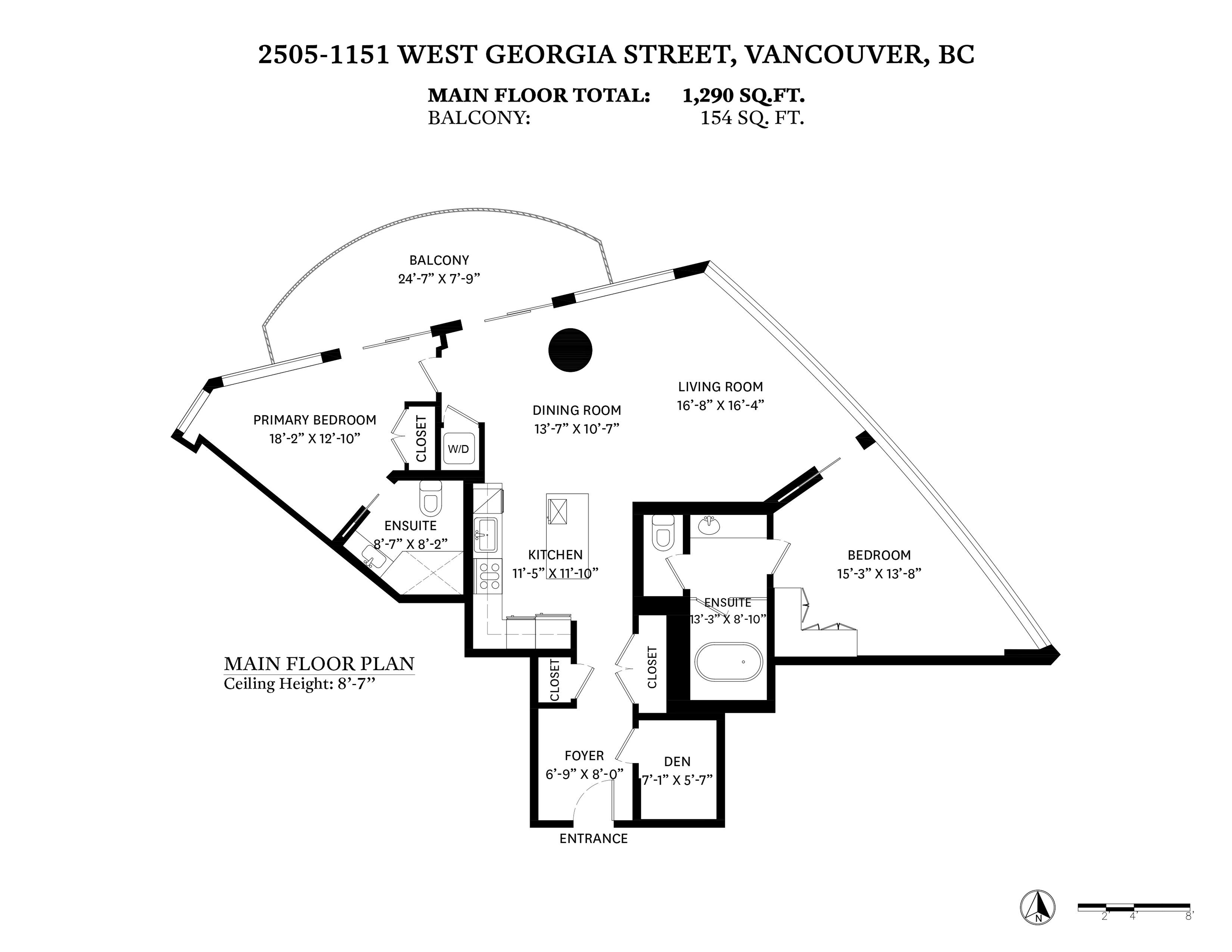 1151 GEORGIA, Vancouver, British Columbia V6E 0B3, 2 Bedrooms Bedrooms, ,2 BathroomsBathrooms,Residential Attached,For Sale,GEORGIA,R2865541