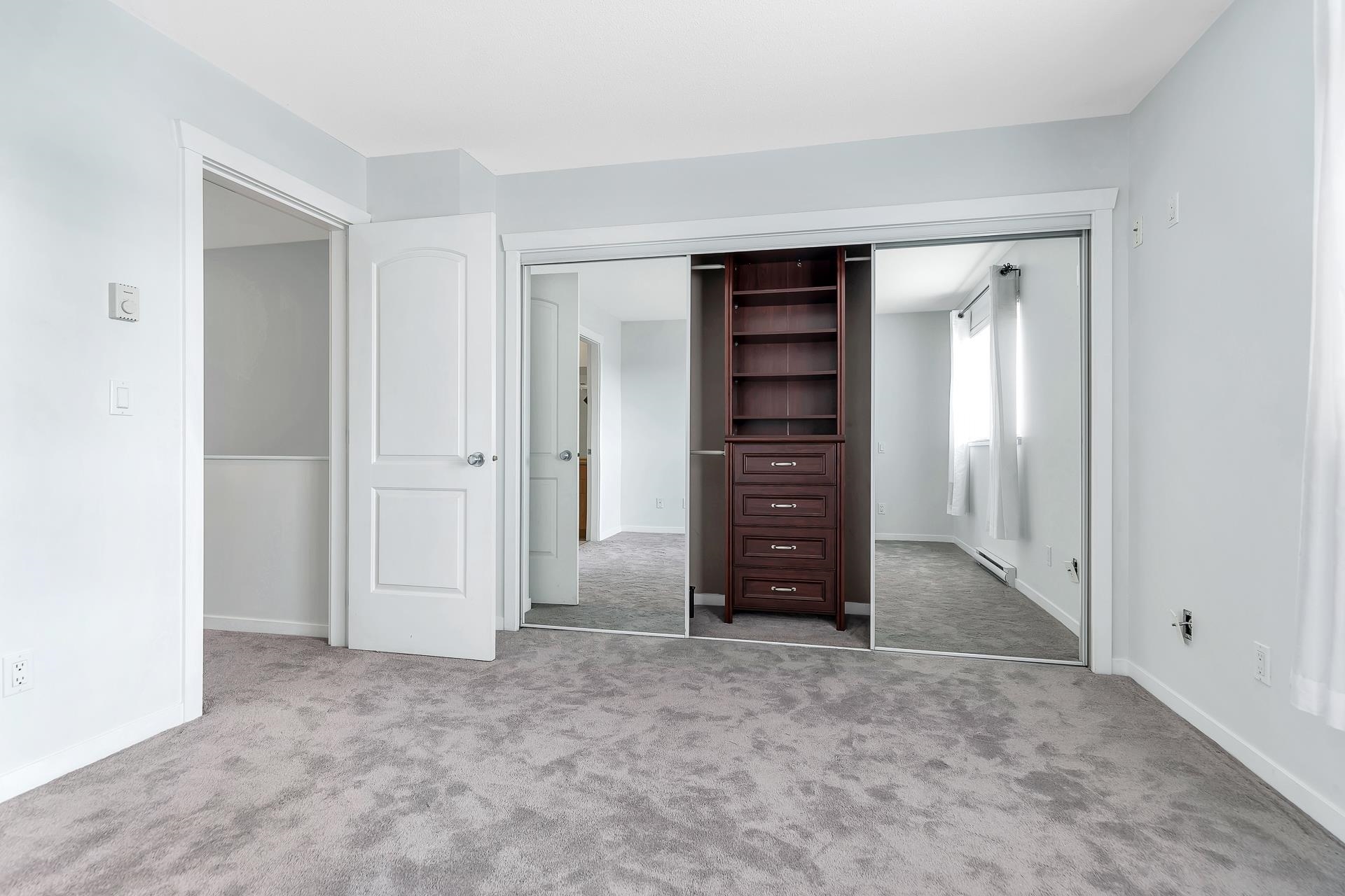 has large closet with built in organizer