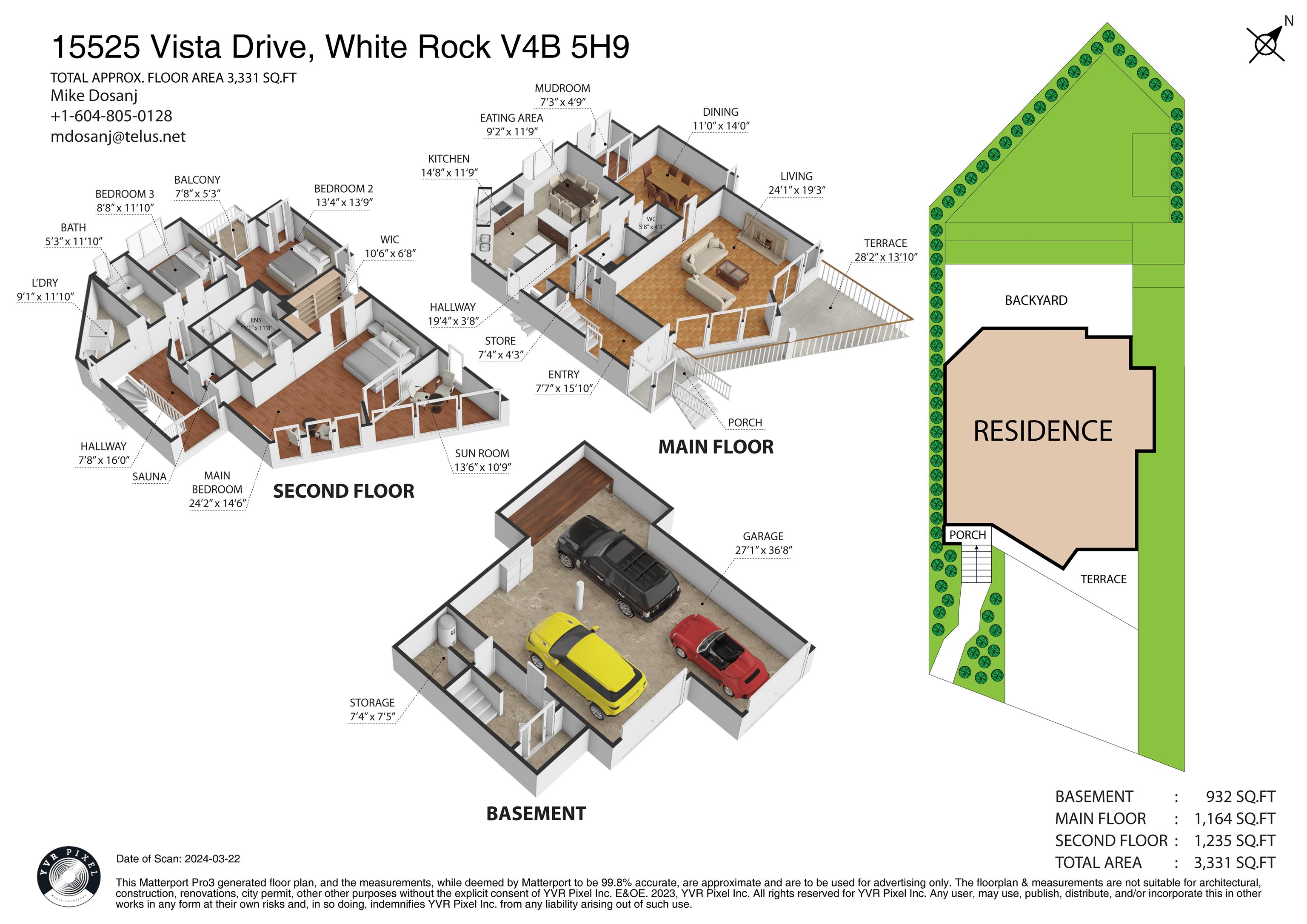 15525 VISTA DRIVE, White Rock, British Columbia, 3 Bedrooms Bedrooms, ,3 BathroomsBathrooms,Residential Detached,For Sale,R2866991