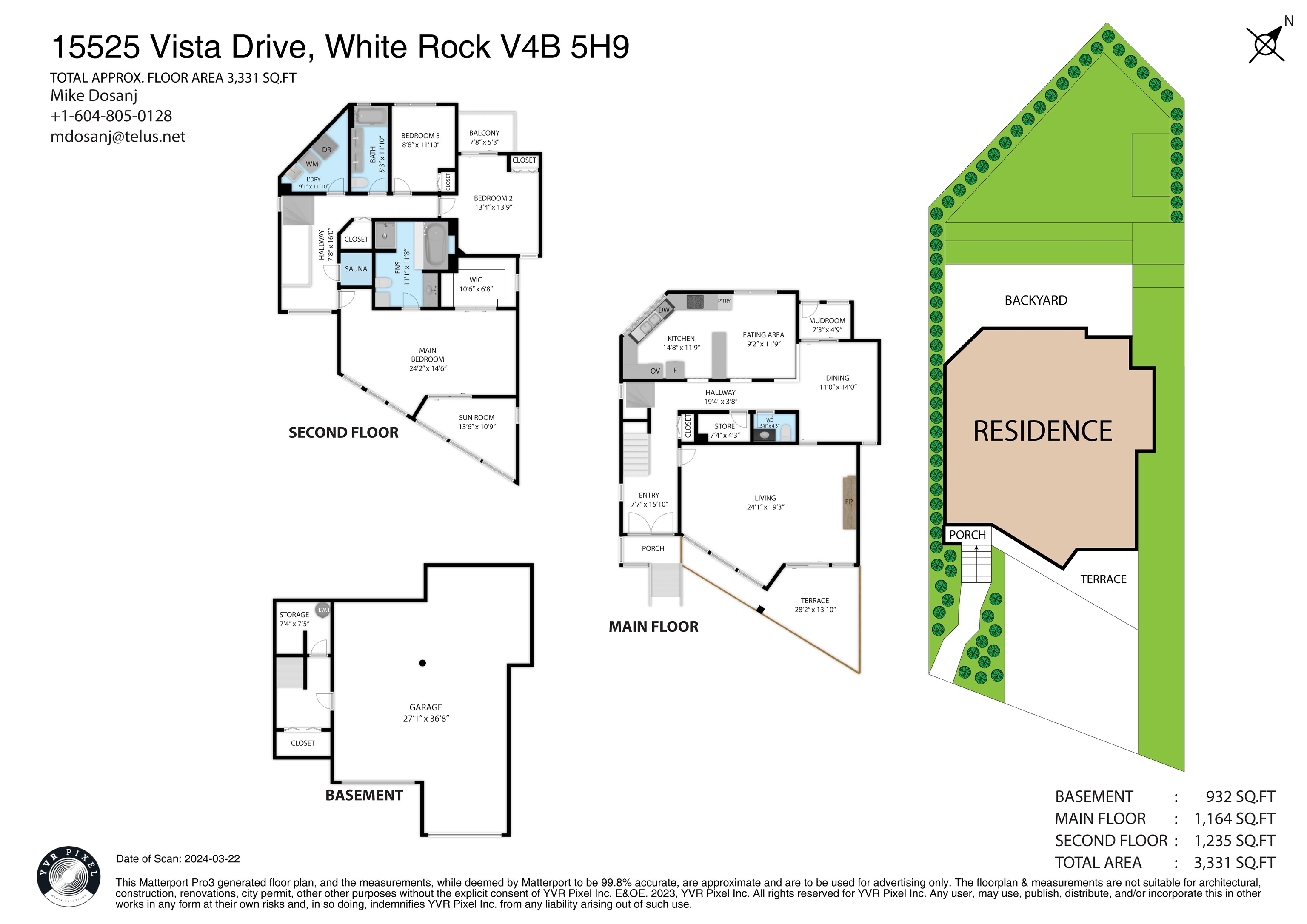 15525 VISTA DRIVE, White Rock, British Columbia, 3 Bedrooms Bedrooms, ,3 BathroomsBathrooms,Residential Detached,For Sale,R2866991