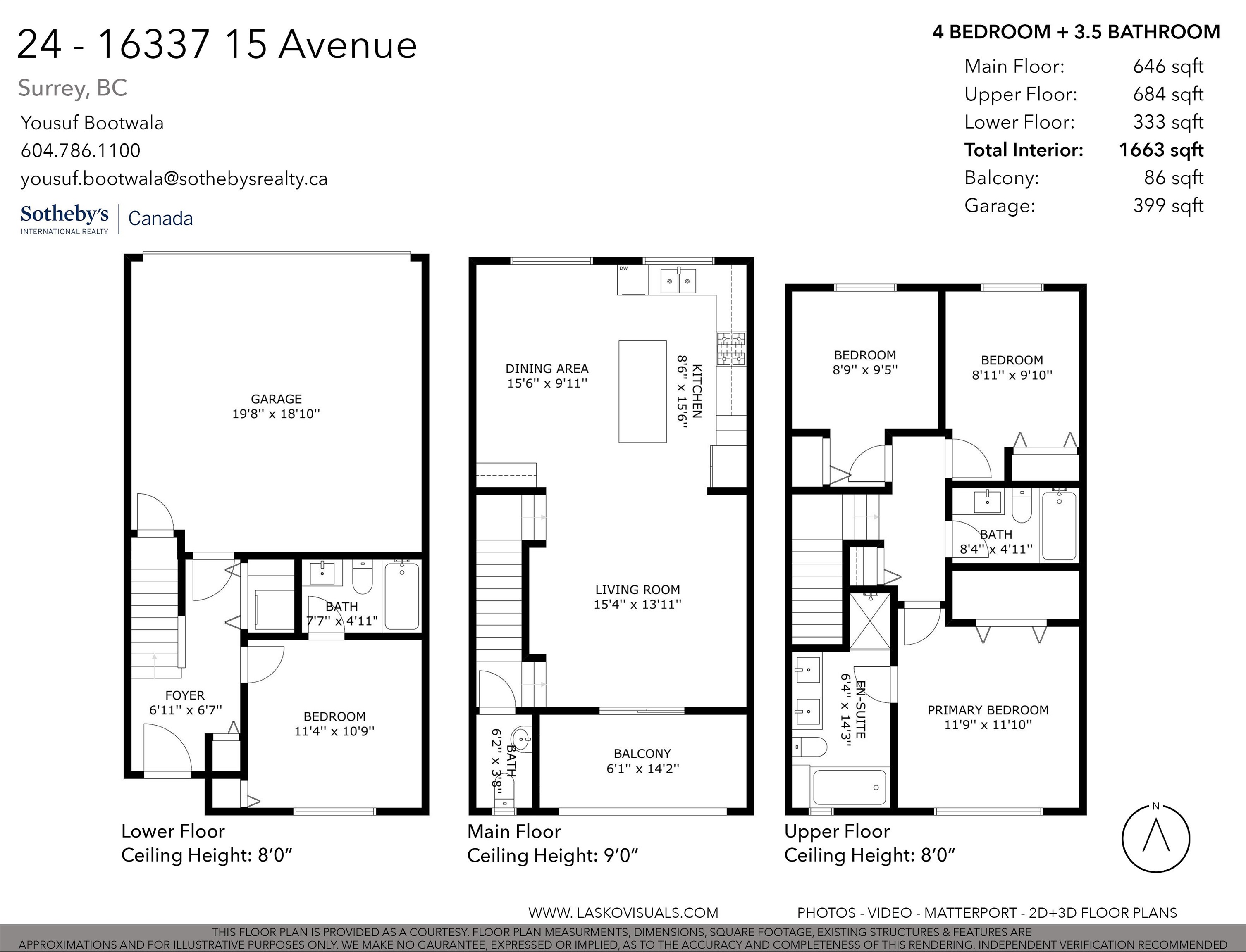 24-16337 15 AVENUE, Surrey, British Columbia, 4 Bedrooms Bedrooms, ,4 BathroomsBathrooms,Residential Attached,For Sale,R2868080