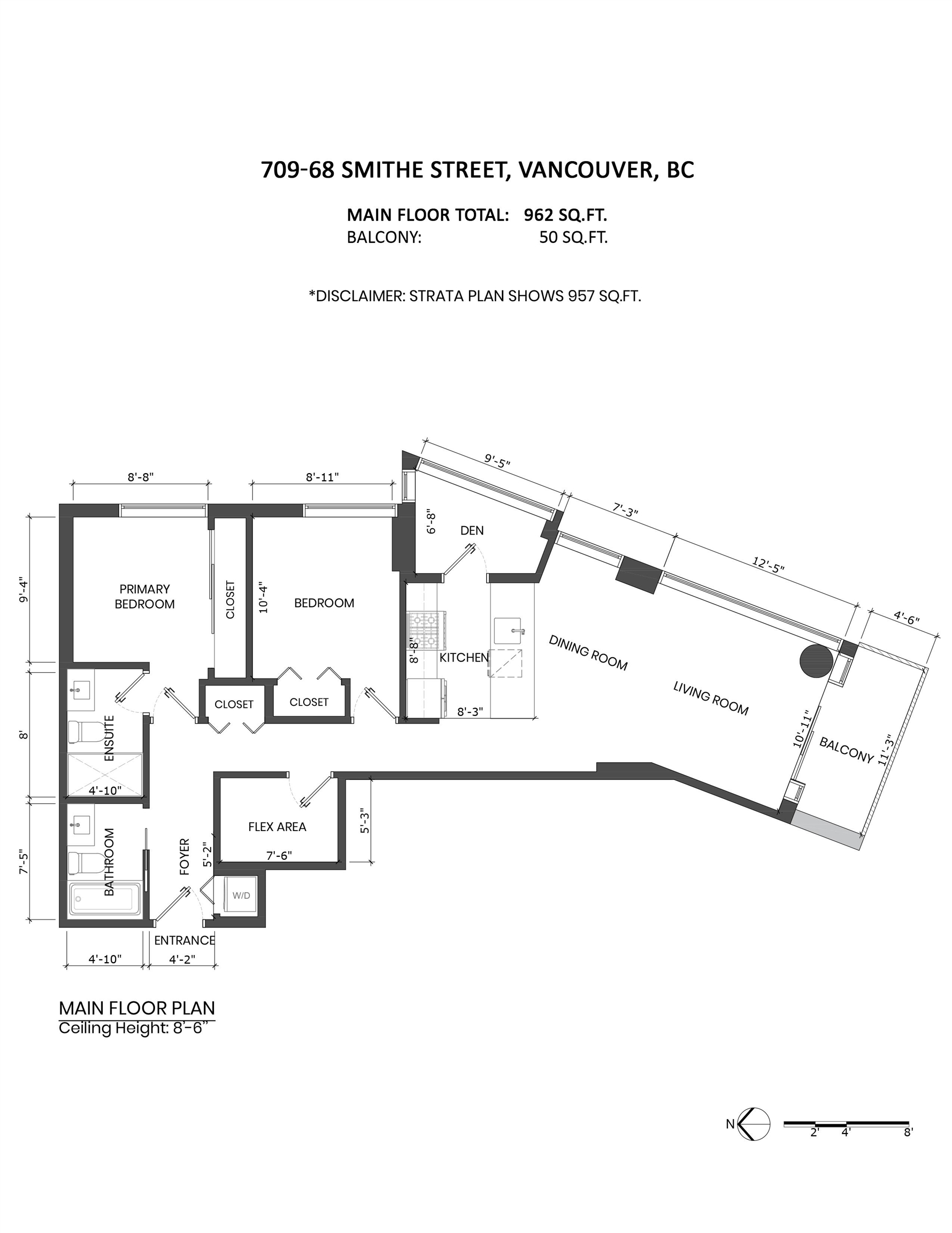 68 SMITHE, Vancouver, British Columbia V6B 0P4, 2 Bedrooms Bedrooms, ,2 BathroomsBathrooms,Residential Attached,For Sale,SMITHE,R2868250
