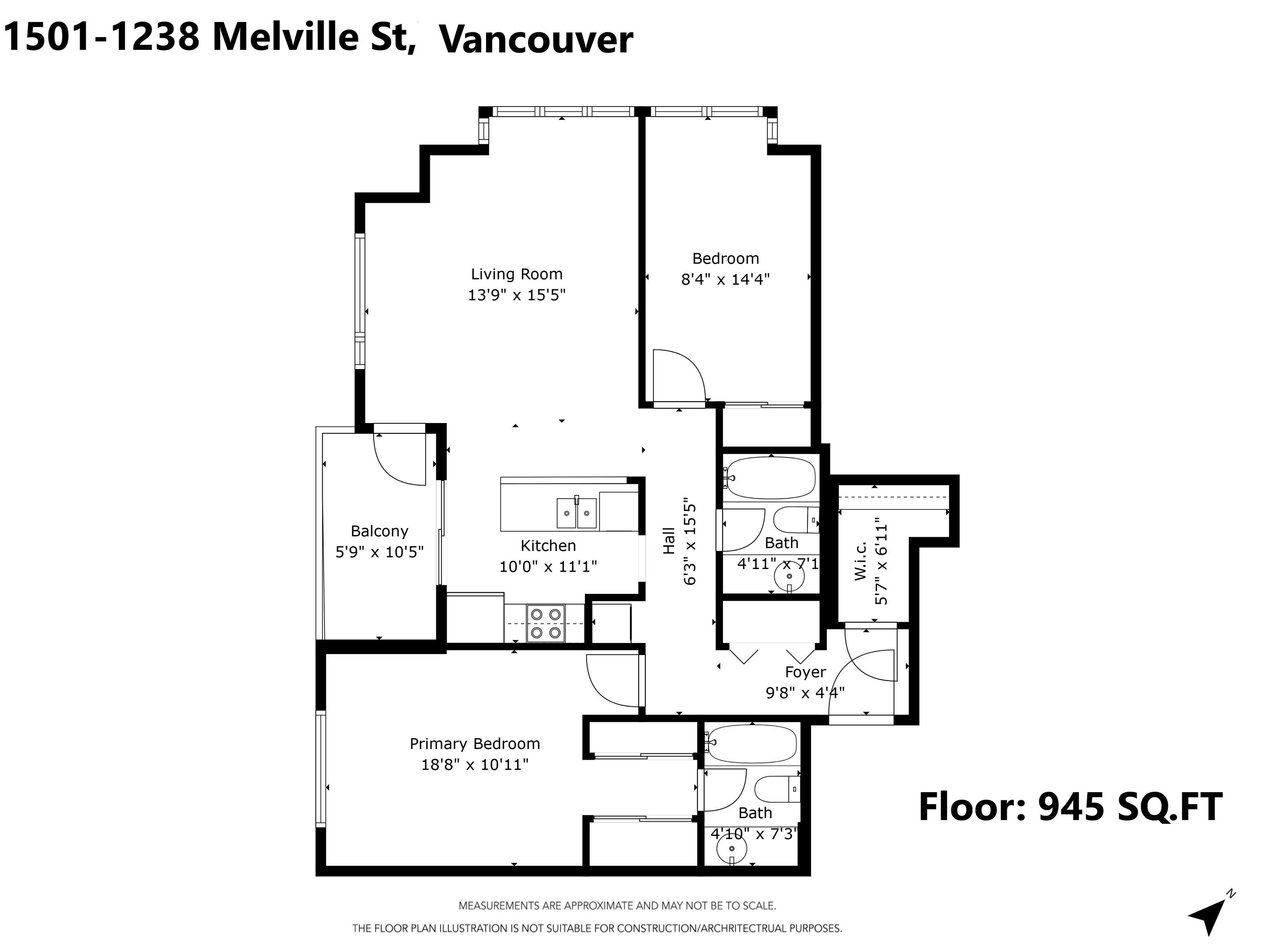 1238 MELVILLE, Vancouver, British Columbia V6E 4N2, 2 Bedrooms Bedrooms, ,2 BathroomsBathrooms,Residential Attached,For Sale,MELVILLE,R2868584